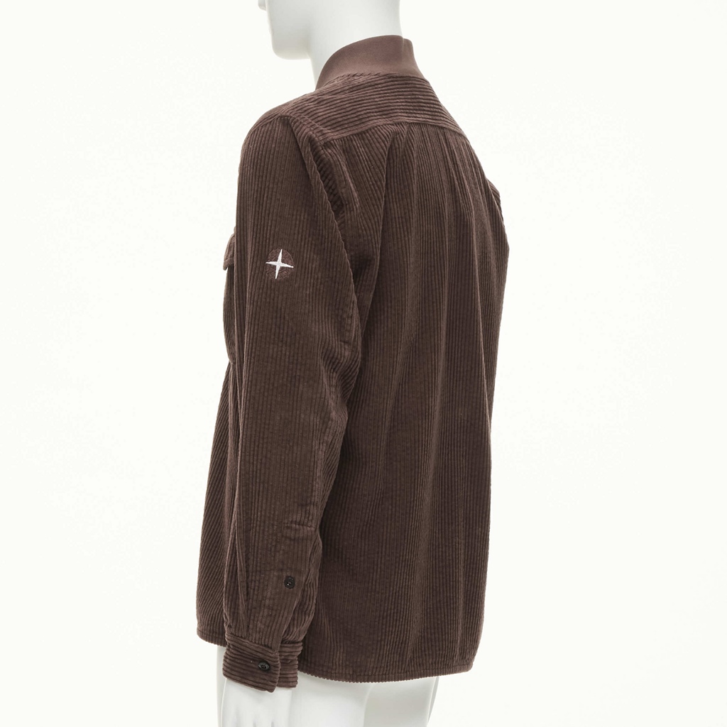 Stone Island Brown Corduroy Bomber Jacket - Detail 2