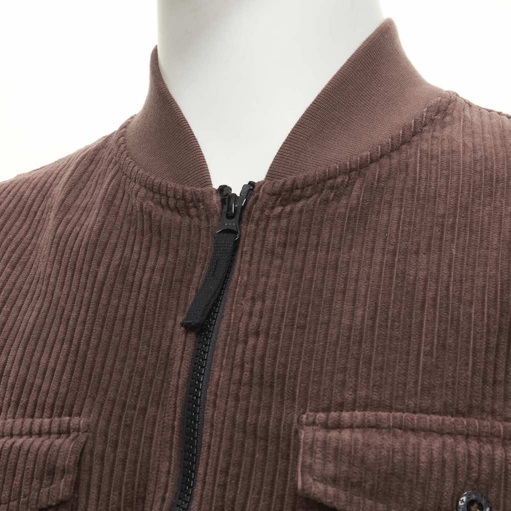 Stone Island Brown Corduroy Bomber Jacket - Image 10