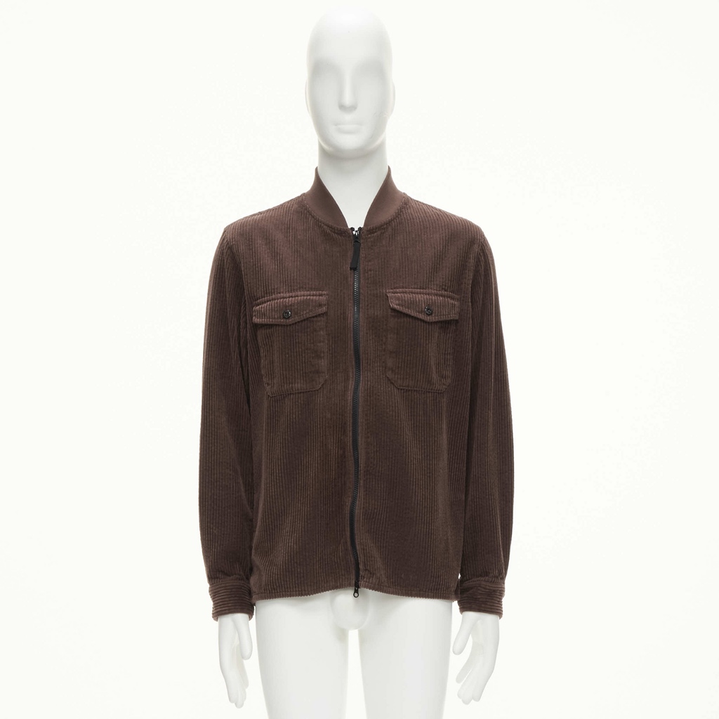 Stone Island Brown Corduroy Bomber Jacket - Image 14