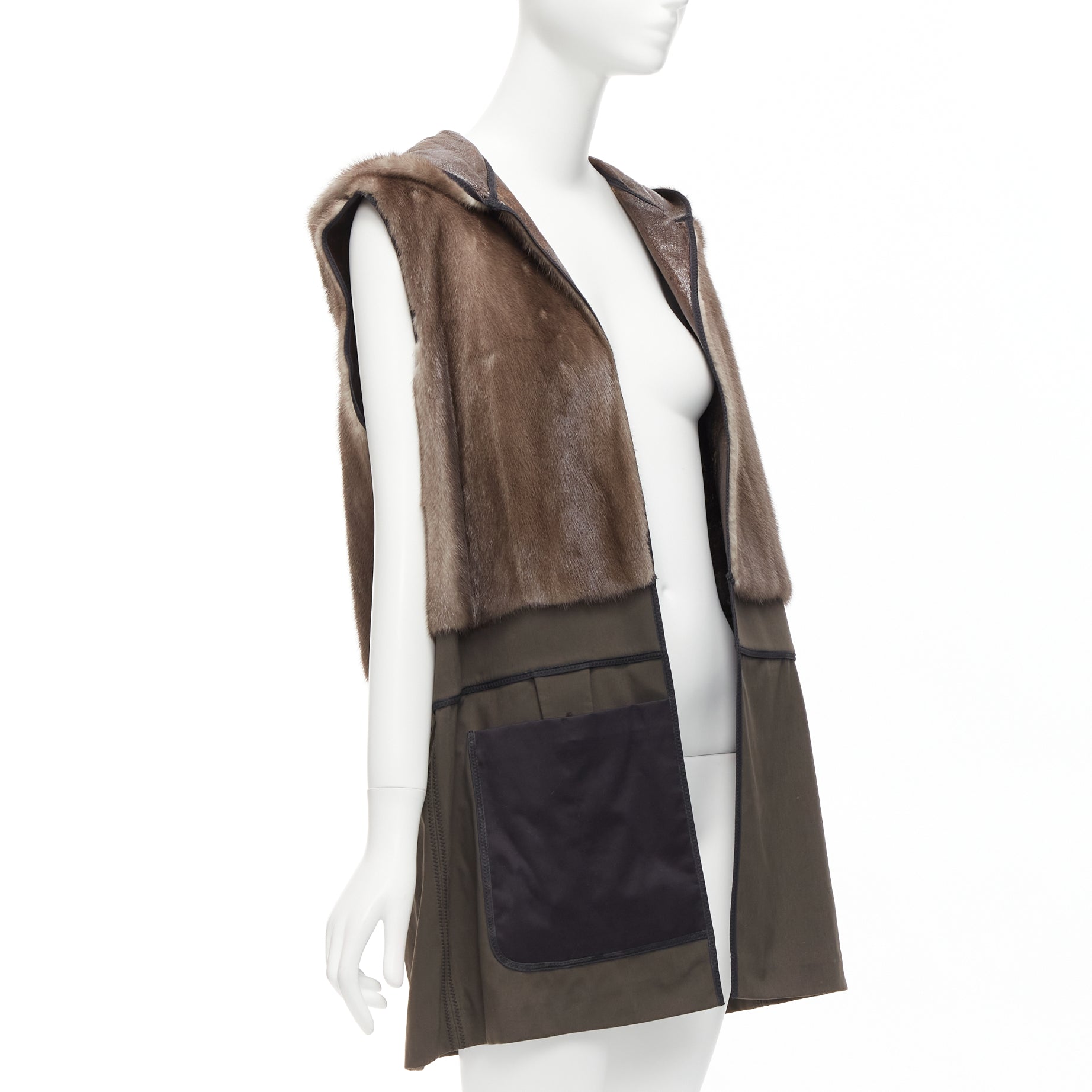 Marni Mink Gilet - Back view