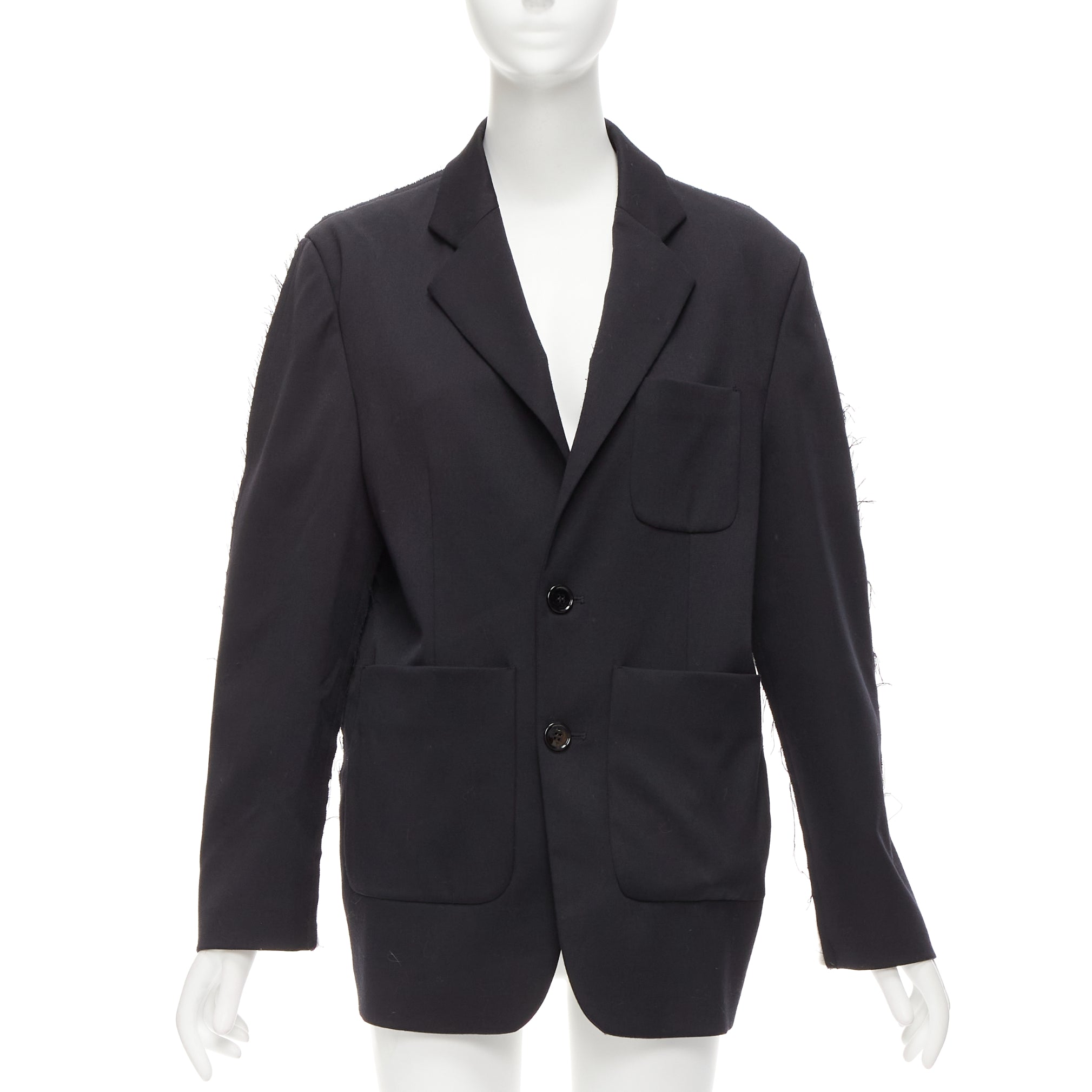 Mm6 Fray Edge Blazer - Image 6