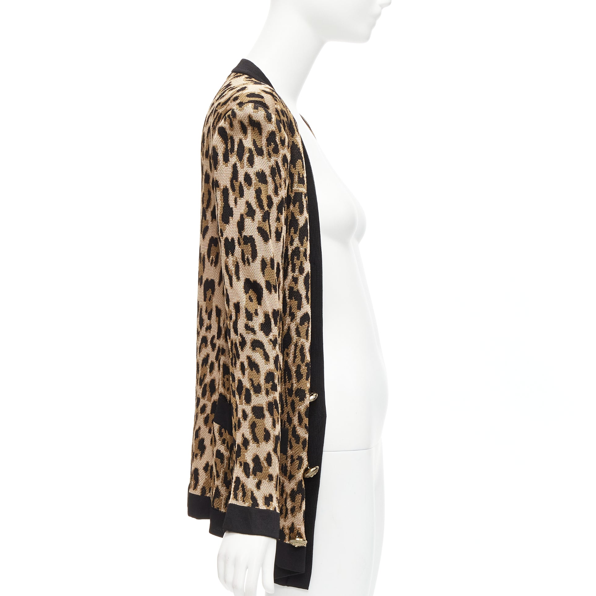 Balmain Leopard Jacquard Cardigan - 4