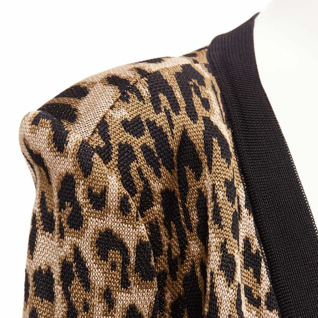 Balmain Leopard Jacquard Cardigan - Detail 2