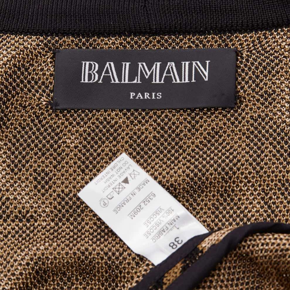 Balmain Leopard Jacquard Cardigan - Image 10