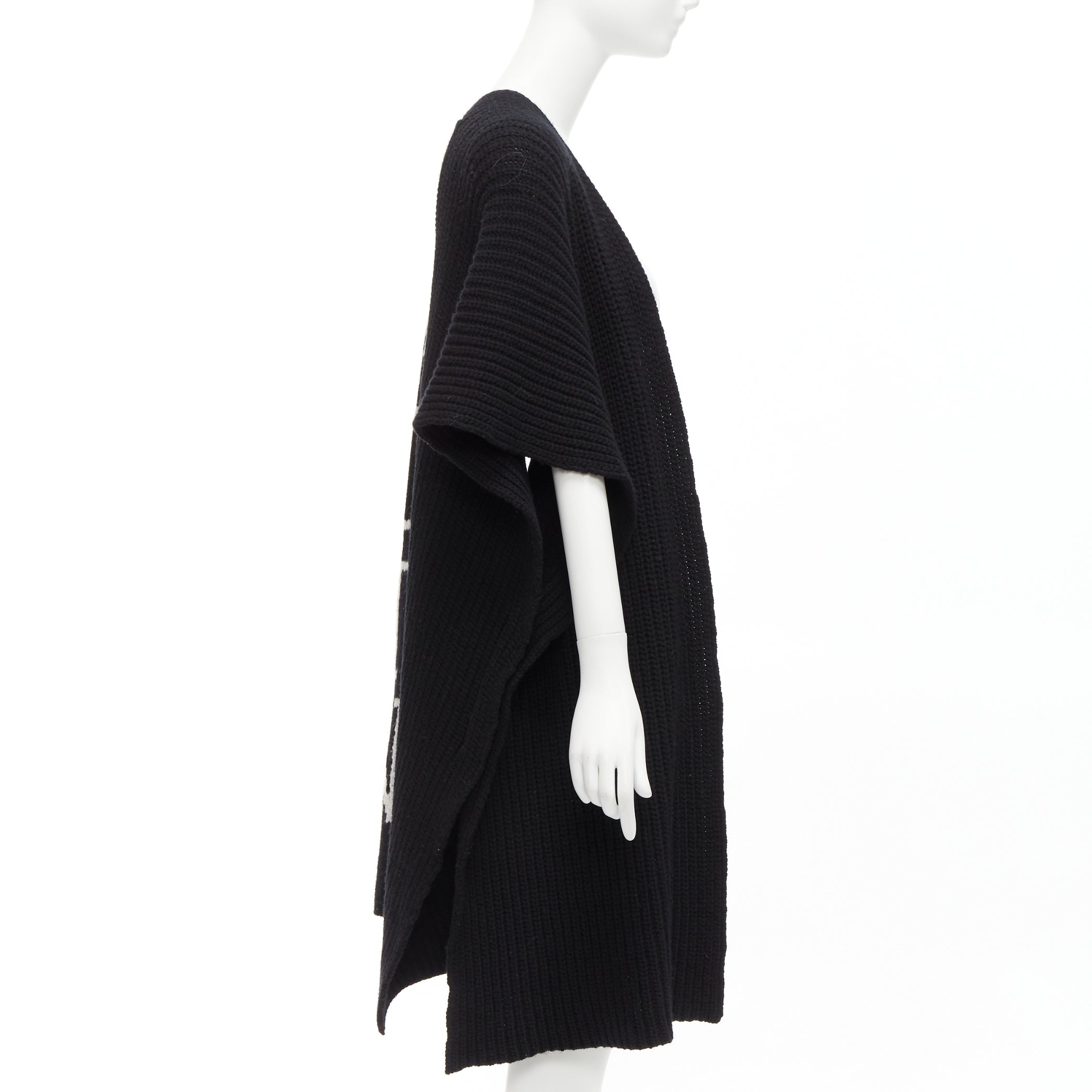 Valentino Garavani Logo Poncho Cardigan - 4
