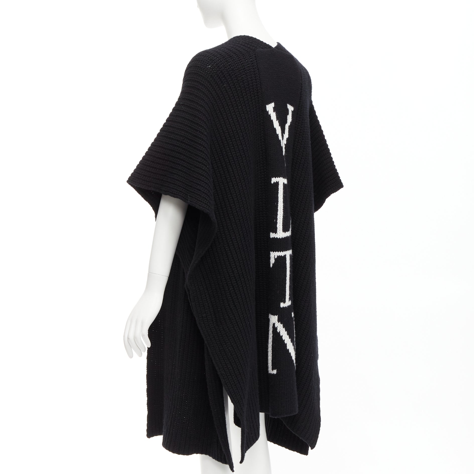 Valentino Garavani Logo Poncho Cardigan - Side view