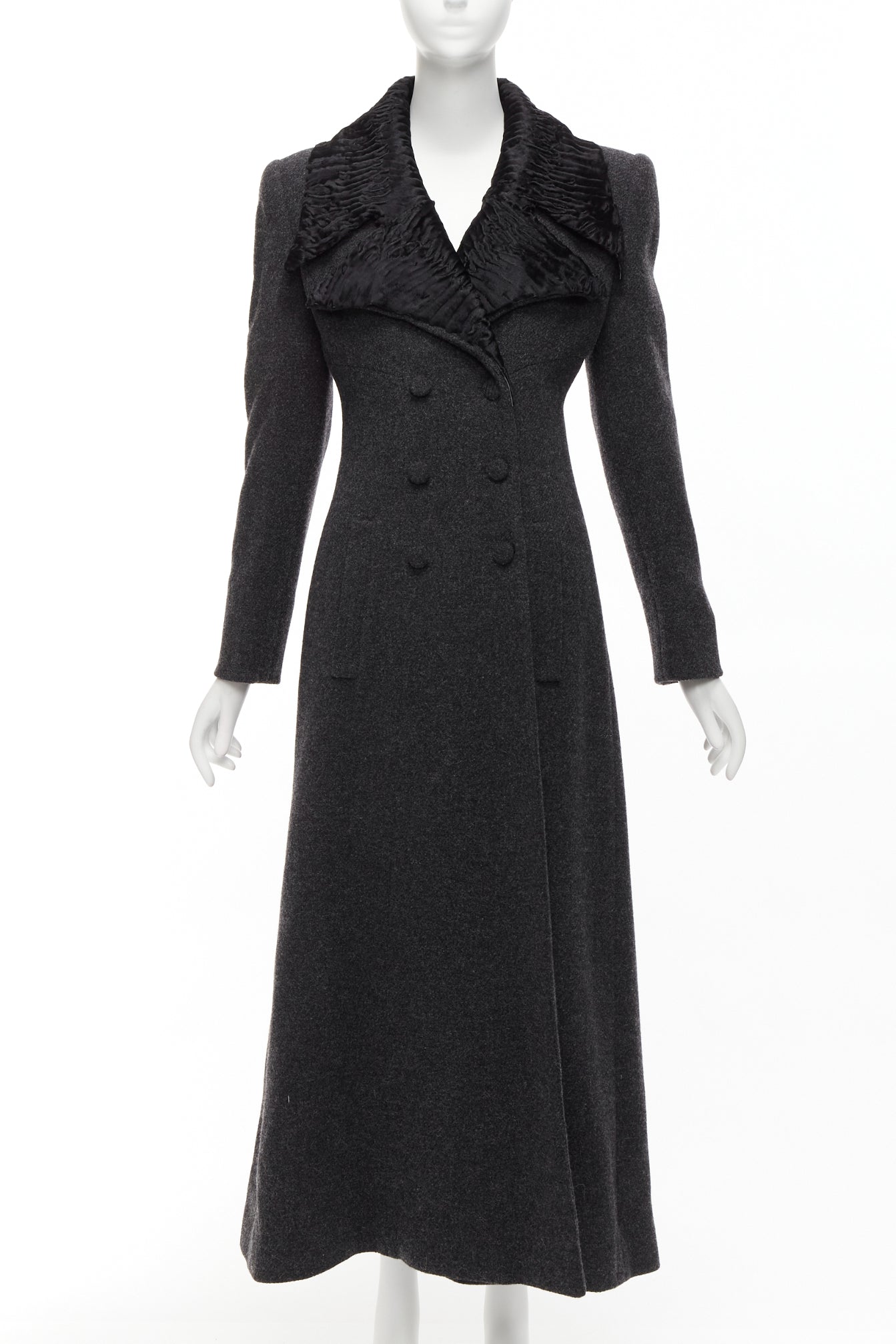 Fendi Astrakhan Longline Coat