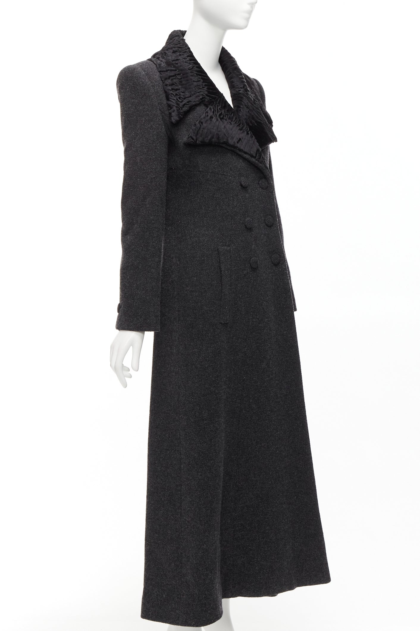 Fendi Astrakhan Longline Coat - 4