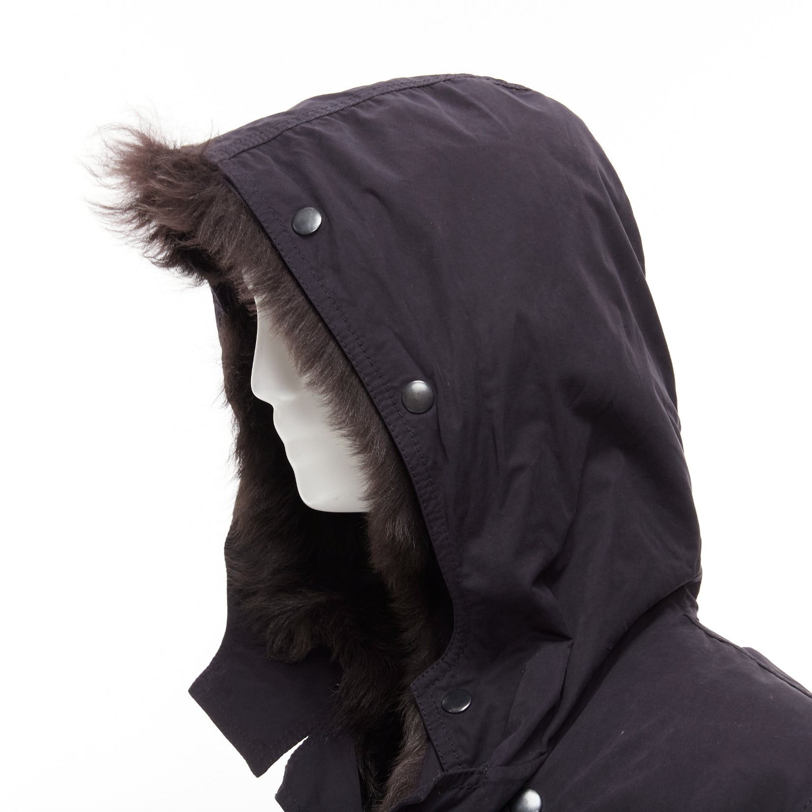 3.1 Phillip Lim Fur Lined Parka Coat - Back view