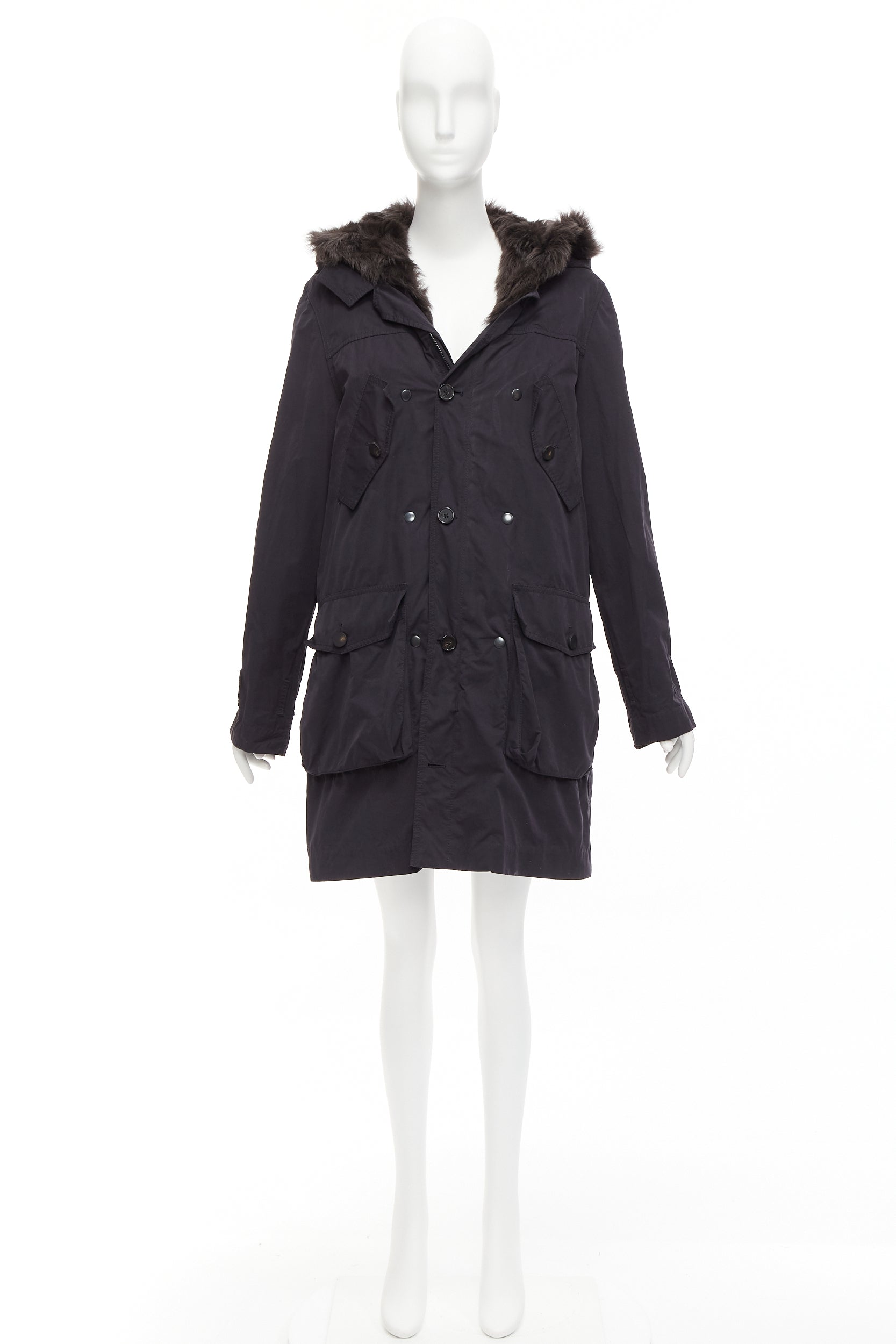 3.1 Phillip Lim Fur Lined Parka Coat - Image 12