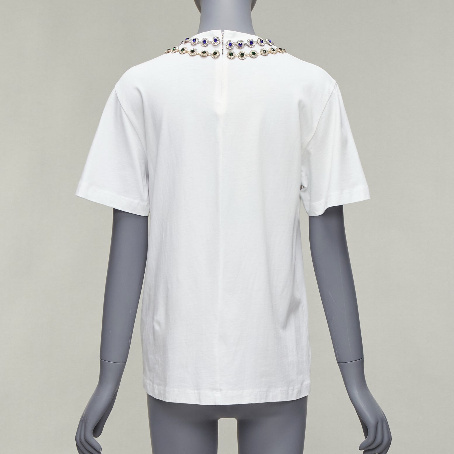 Christopher Kane Rhinestone Necklace Tee - Side view