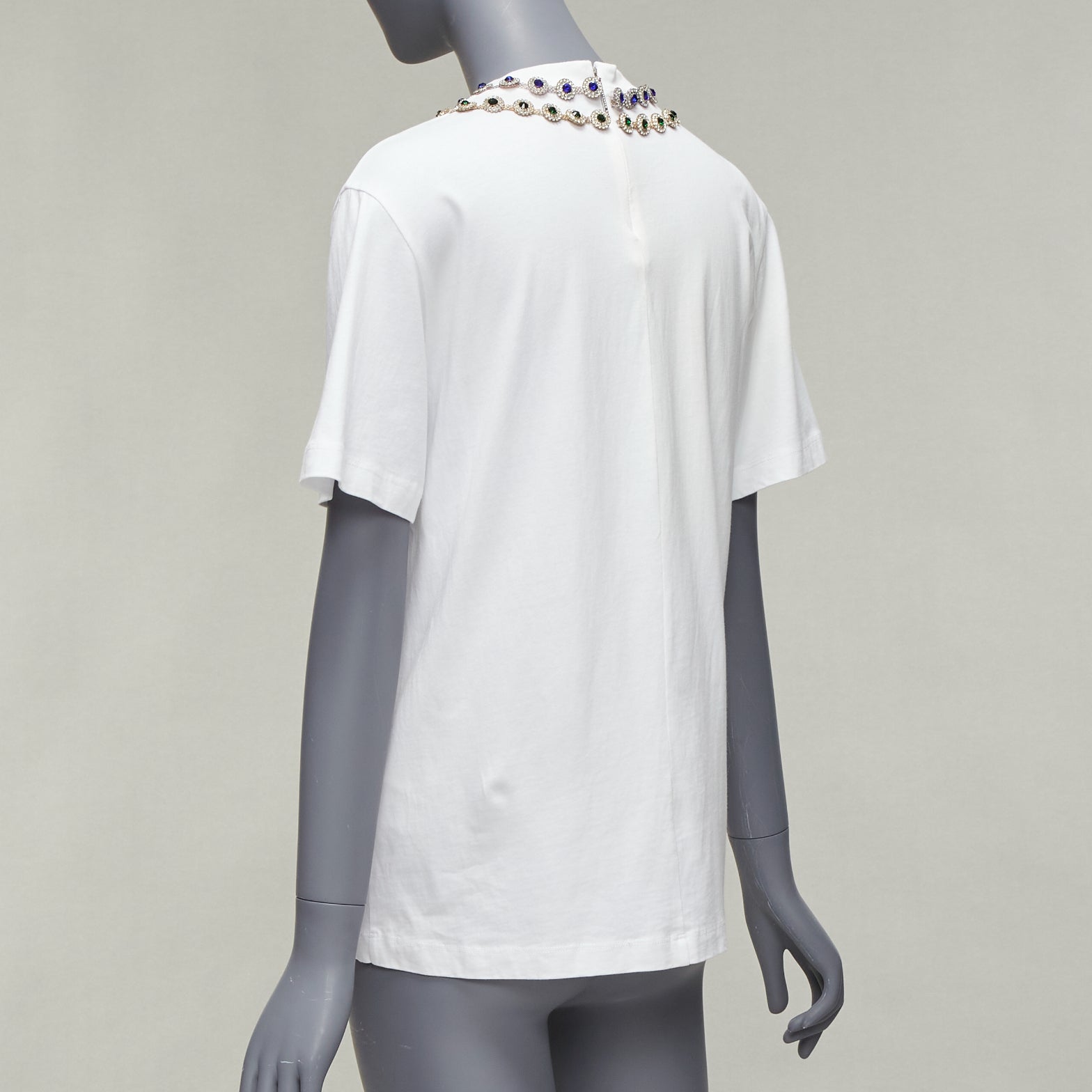 Christopher Kane Rhinestone Necklace Tee - Detail 1