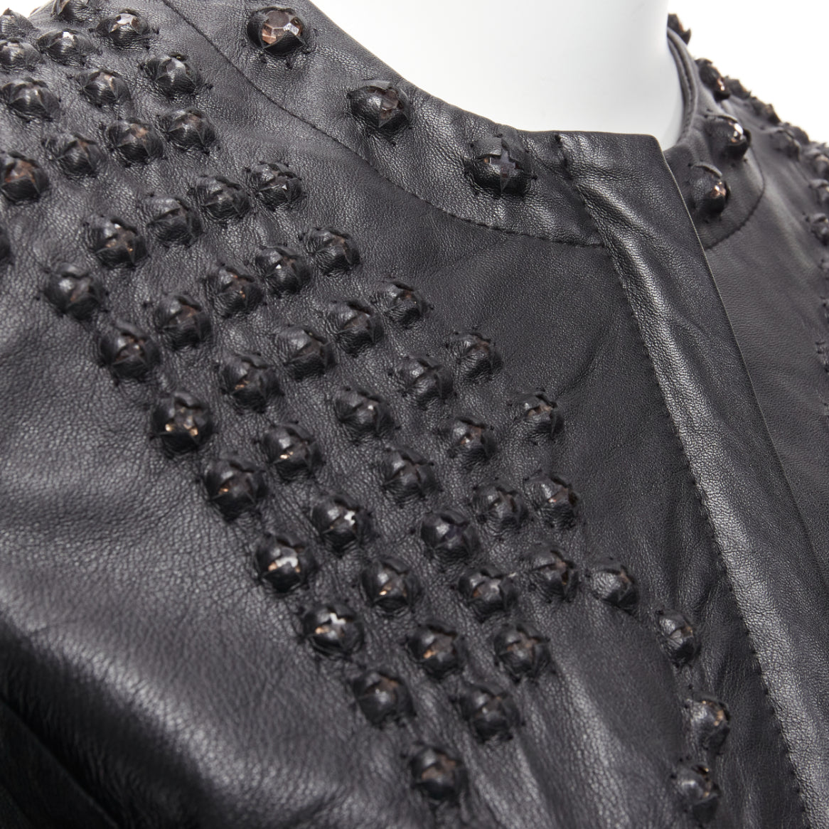 Givenchy Crystal Leather Jacket - Back view