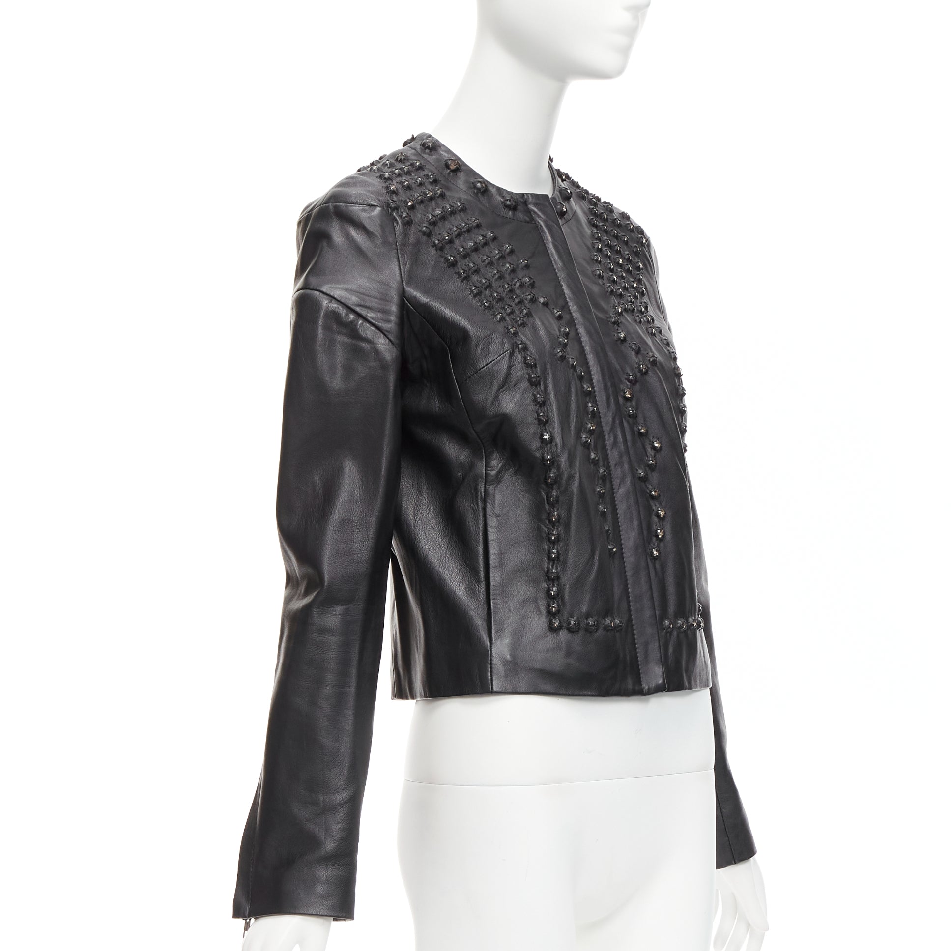 Givenchy Crystal Leather Jacket - 4
