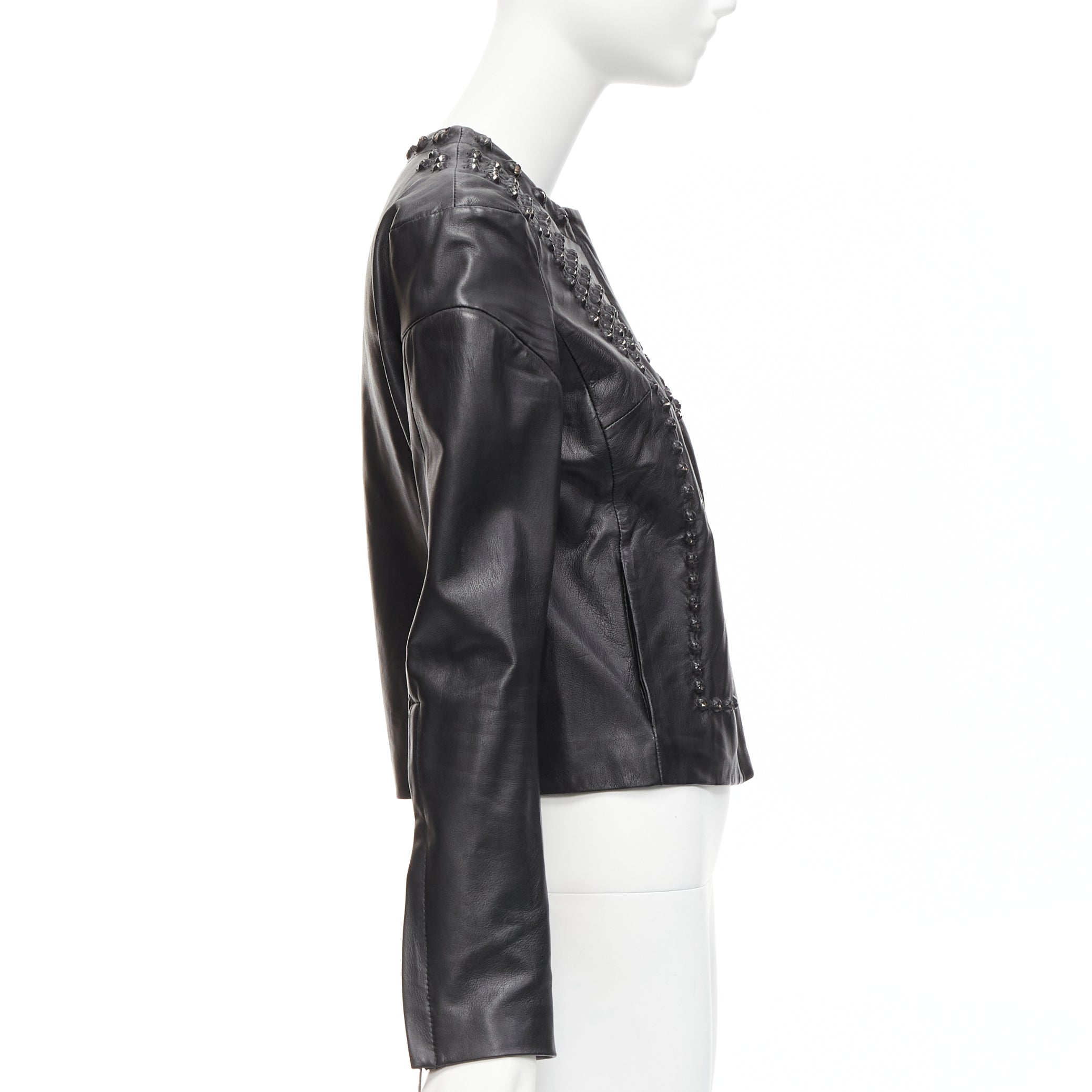 Givenchy Crystal Leather Jacket - Side view