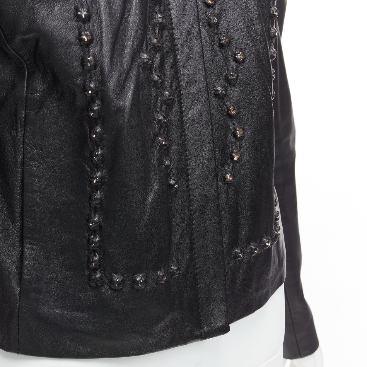 Givenchy Crystal Leather Jacket - Image 10