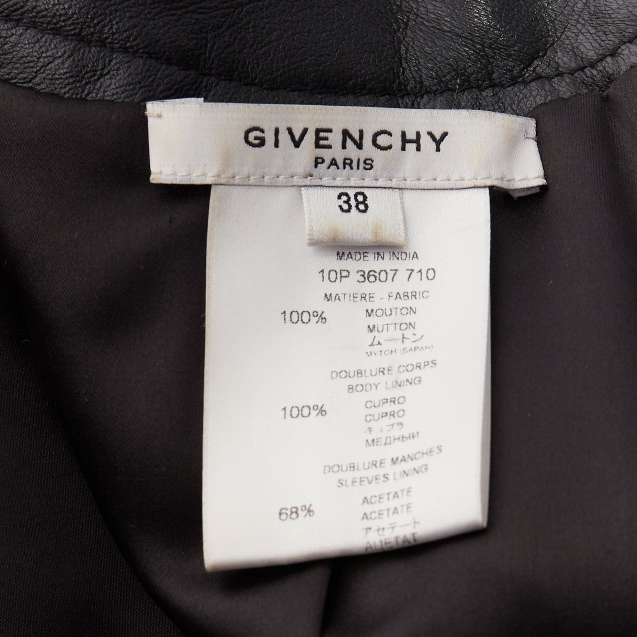 Givenchy Crystal Leather Jacket - Image 11