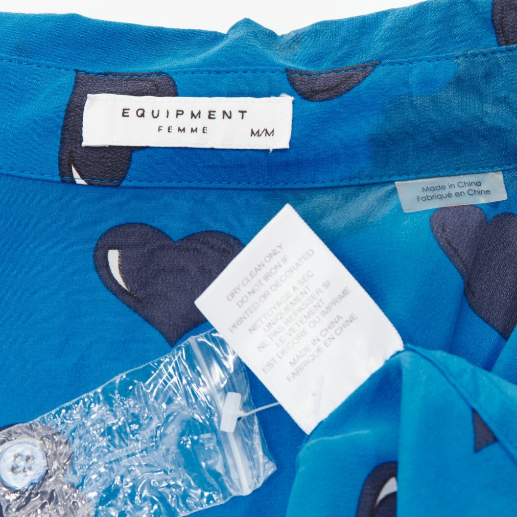 Equipment Heart Print Blouse - Image 10