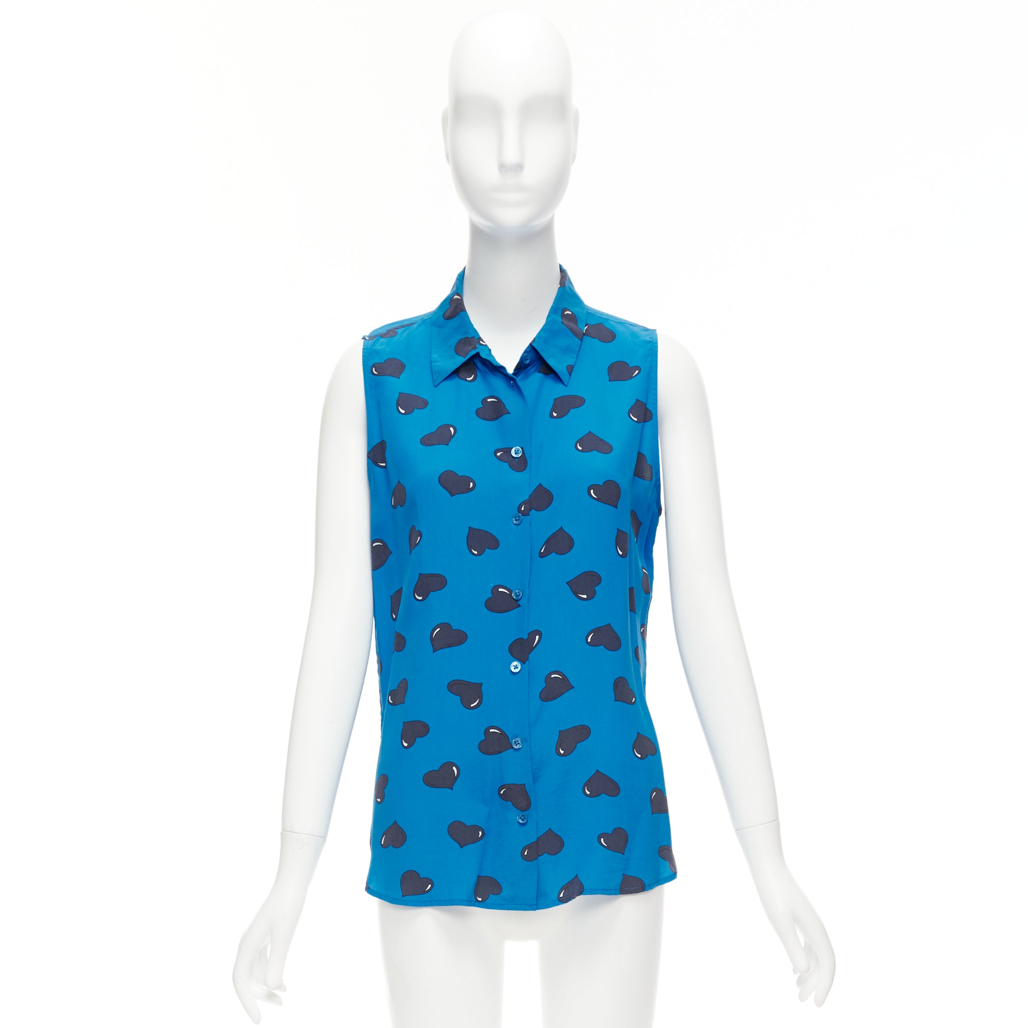 Equipment Heart Print Blouse - Image 11