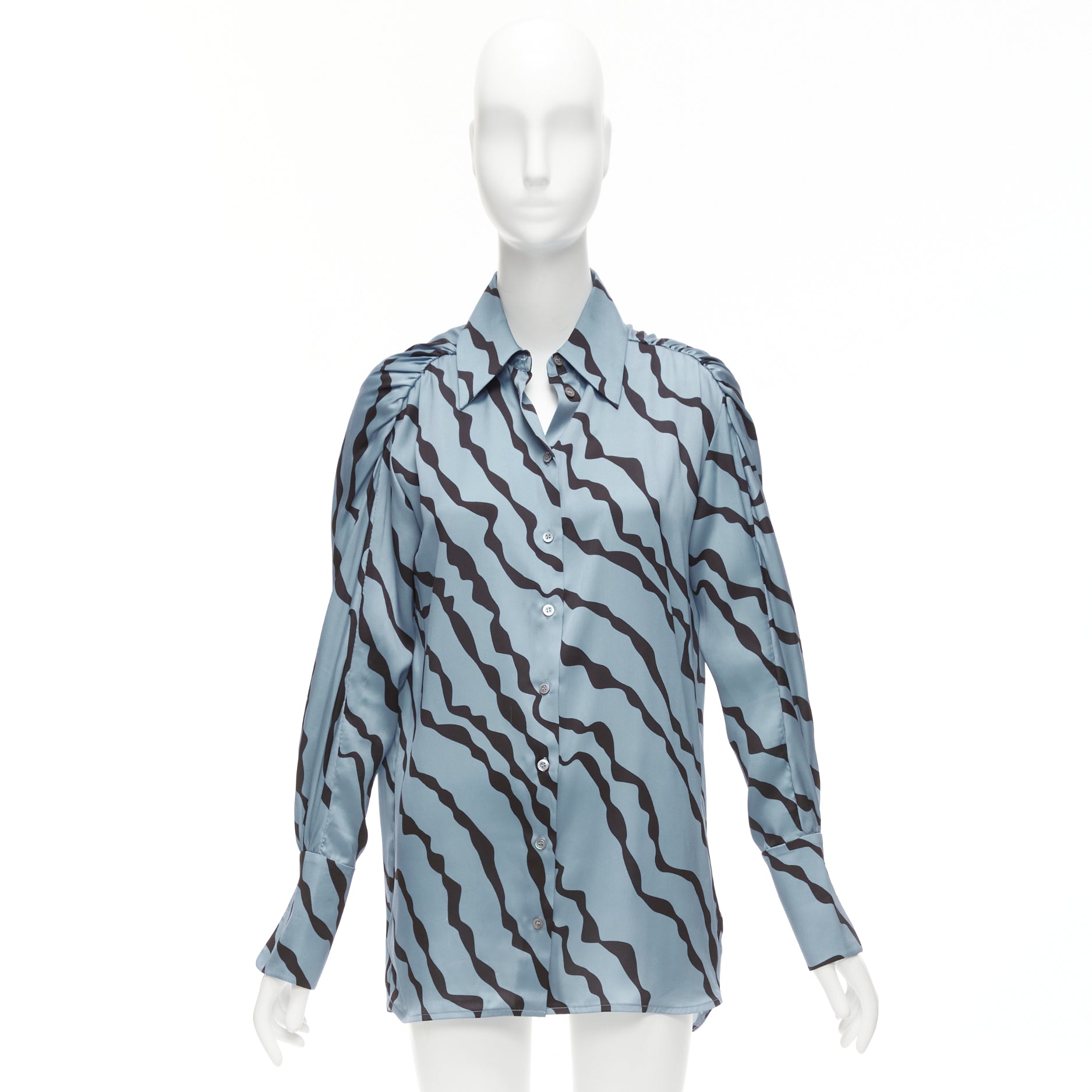 Victoria, Victoria Beckham Stripe Shoulder Shirt - Image 11