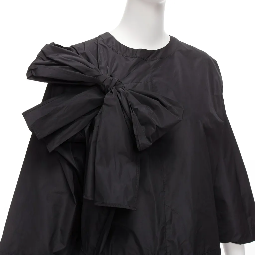 Dries Van Noten Keyhole Tent Dress Black Polyester Very good - Back View