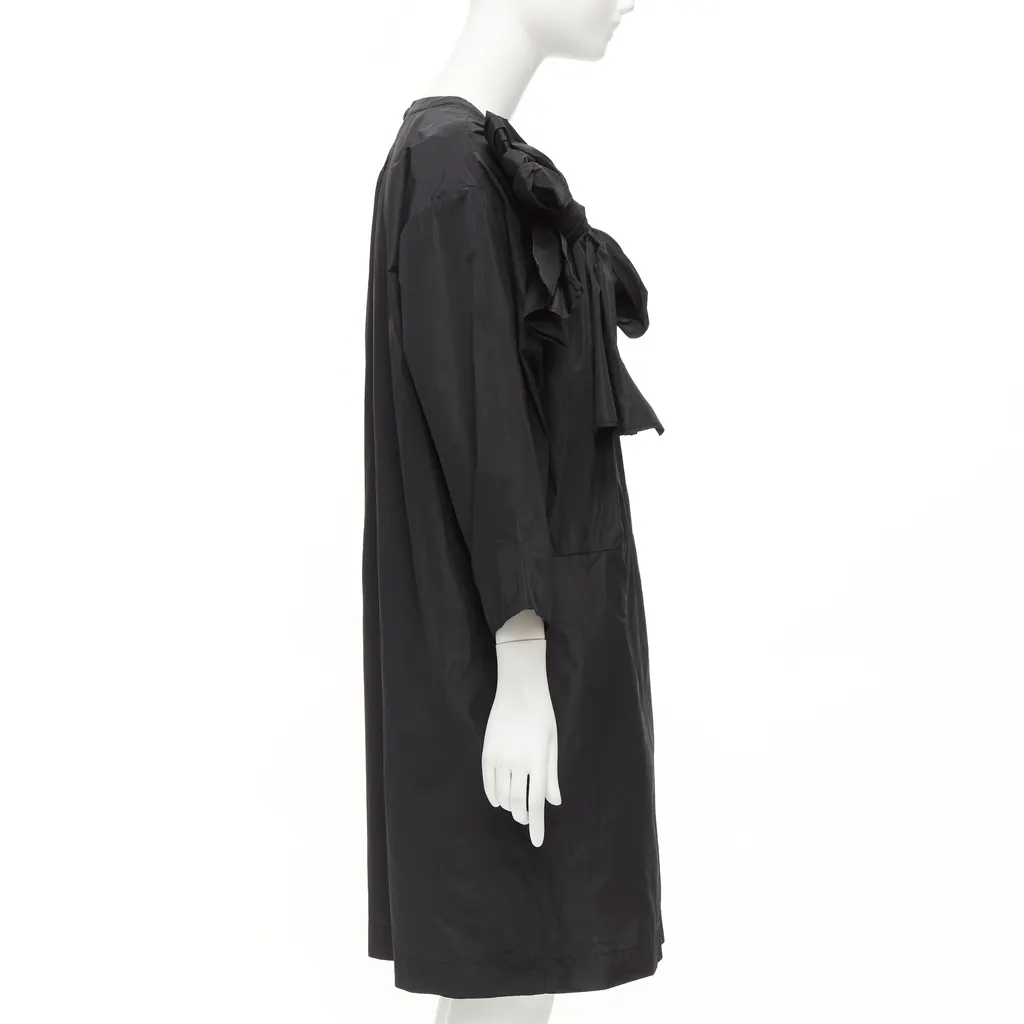 Dries Van Noten Keyhole Tent Dress Black Polyester Very good - Model View