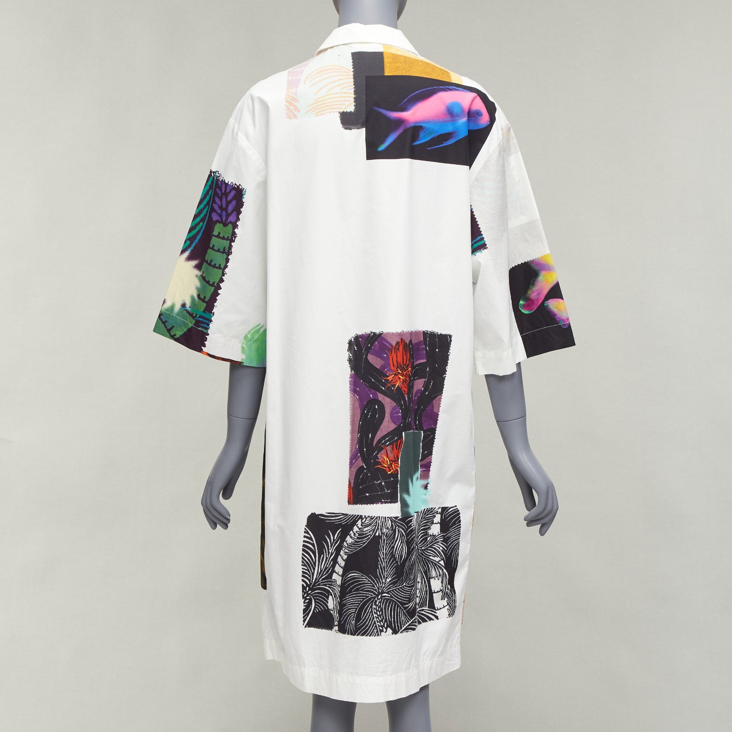 Dries Van Noten Patch Print Shirt Dress - Side view