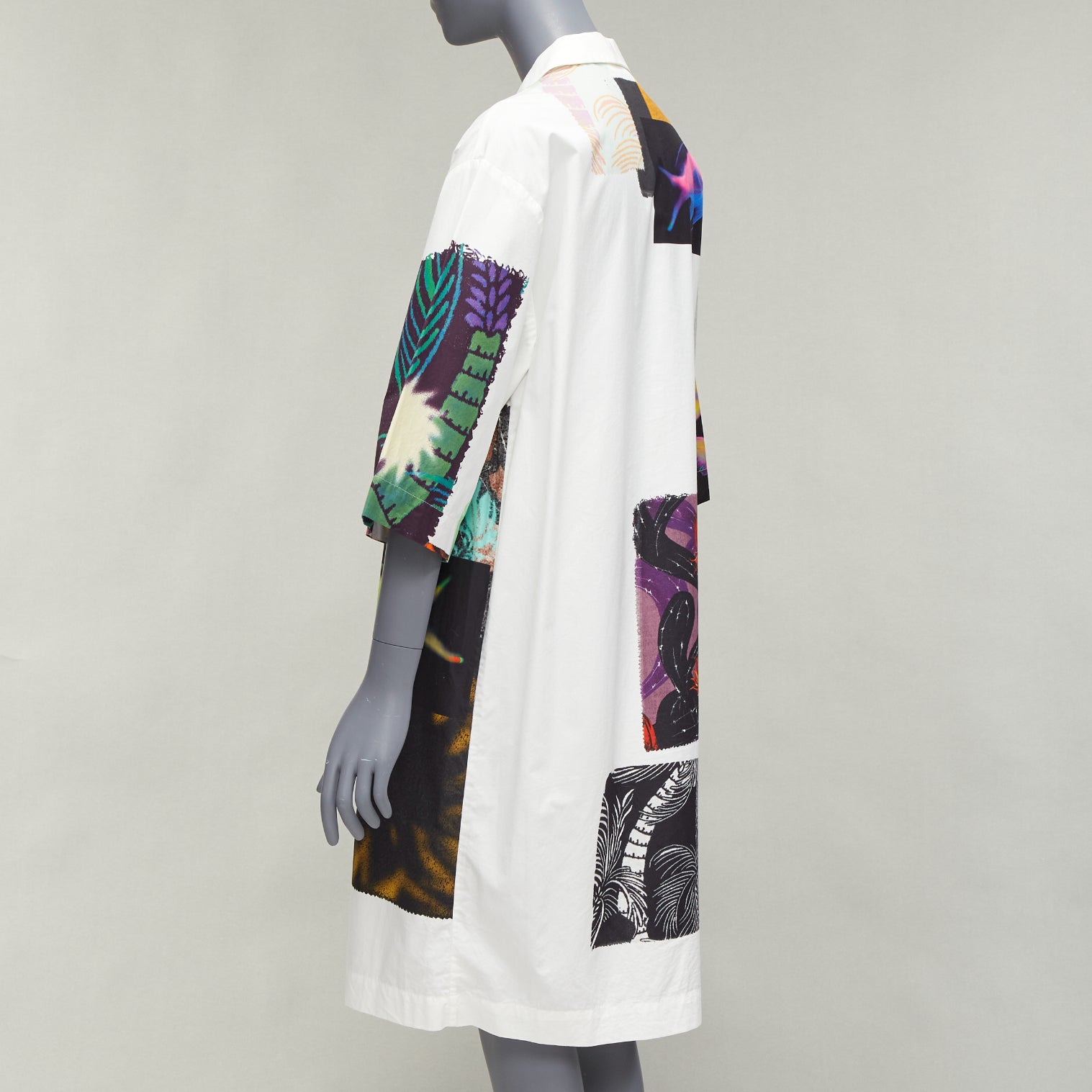 Dries Van Noten Patch Print Shirt Dress - Detail 1