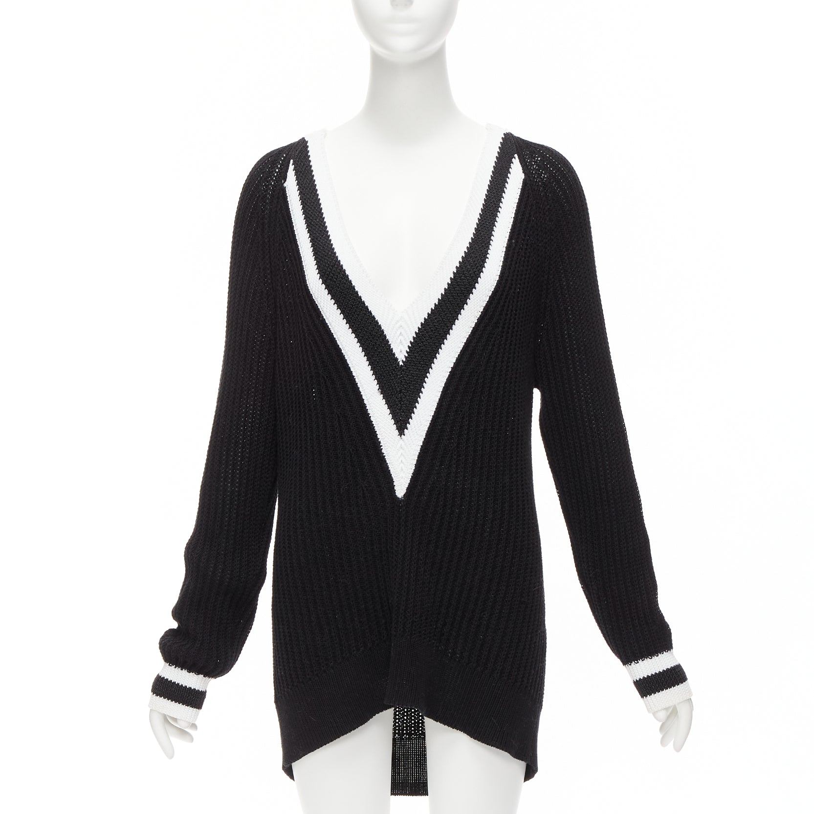 Rag & Bone Deep V Varsity Sweater