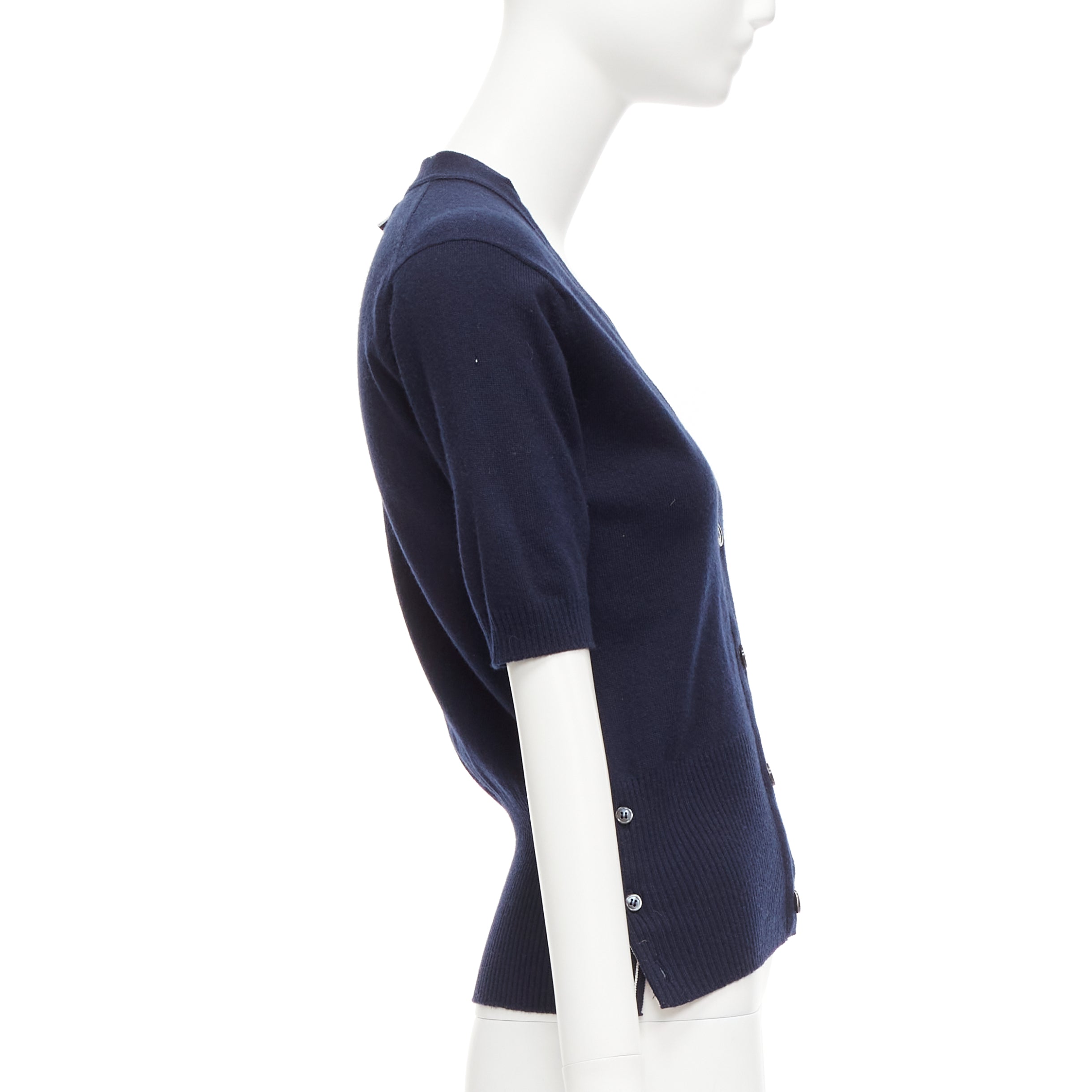 Thom Browne Button Side Cardigan - Side view