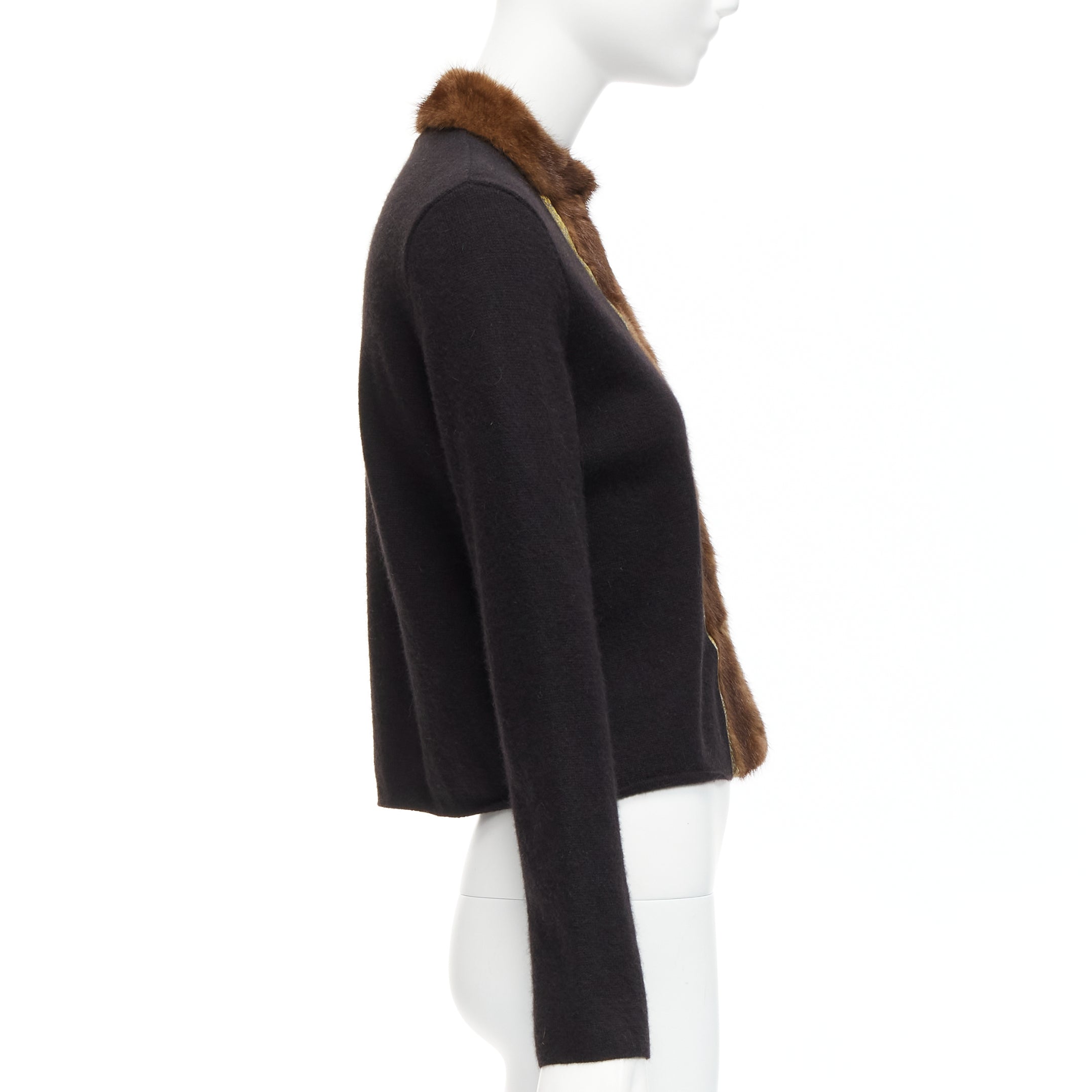Etro Fur Collar Cardigan - Side view