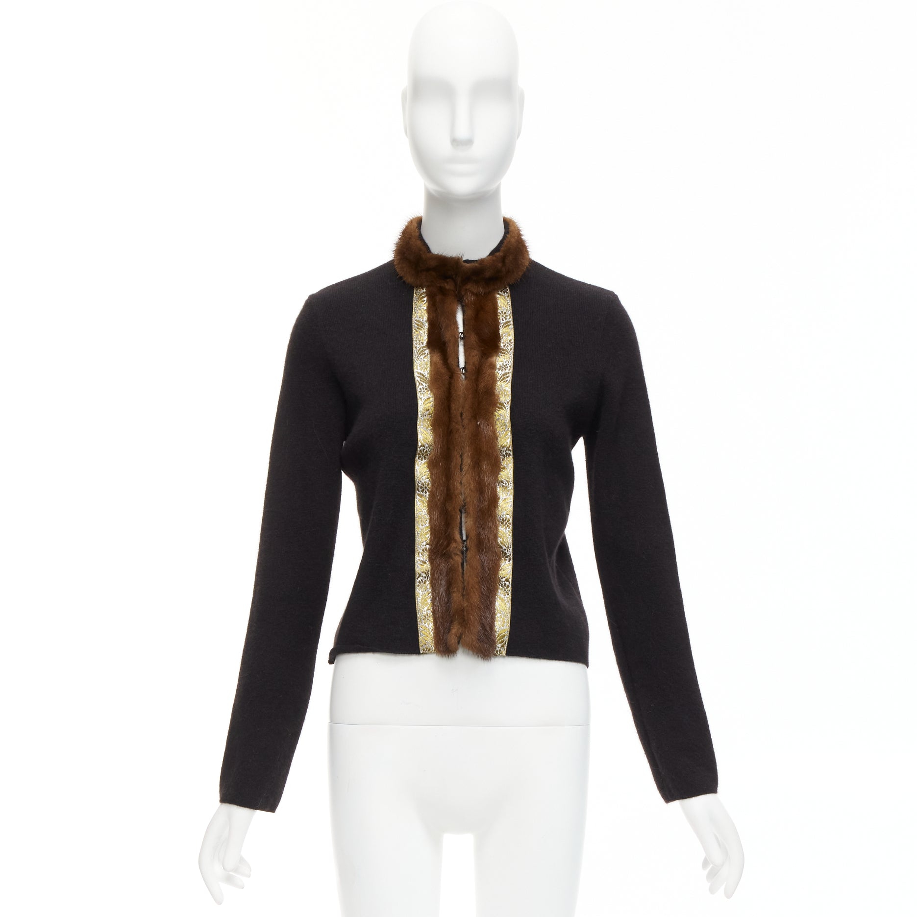Etro Fur Collar Cardigan - Image 12