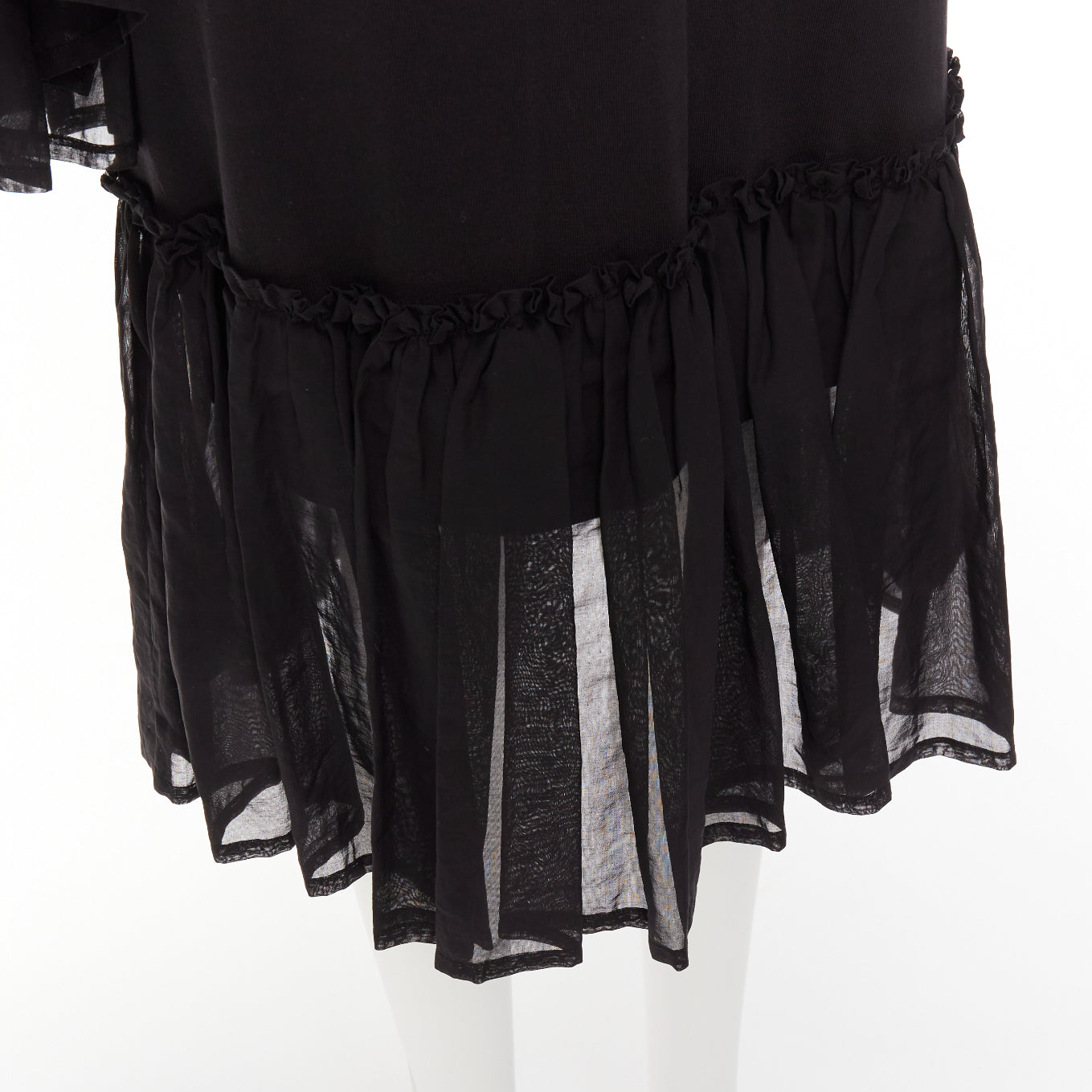 Dries Van Noten Ruffle Sweatshirt Dress - Back view