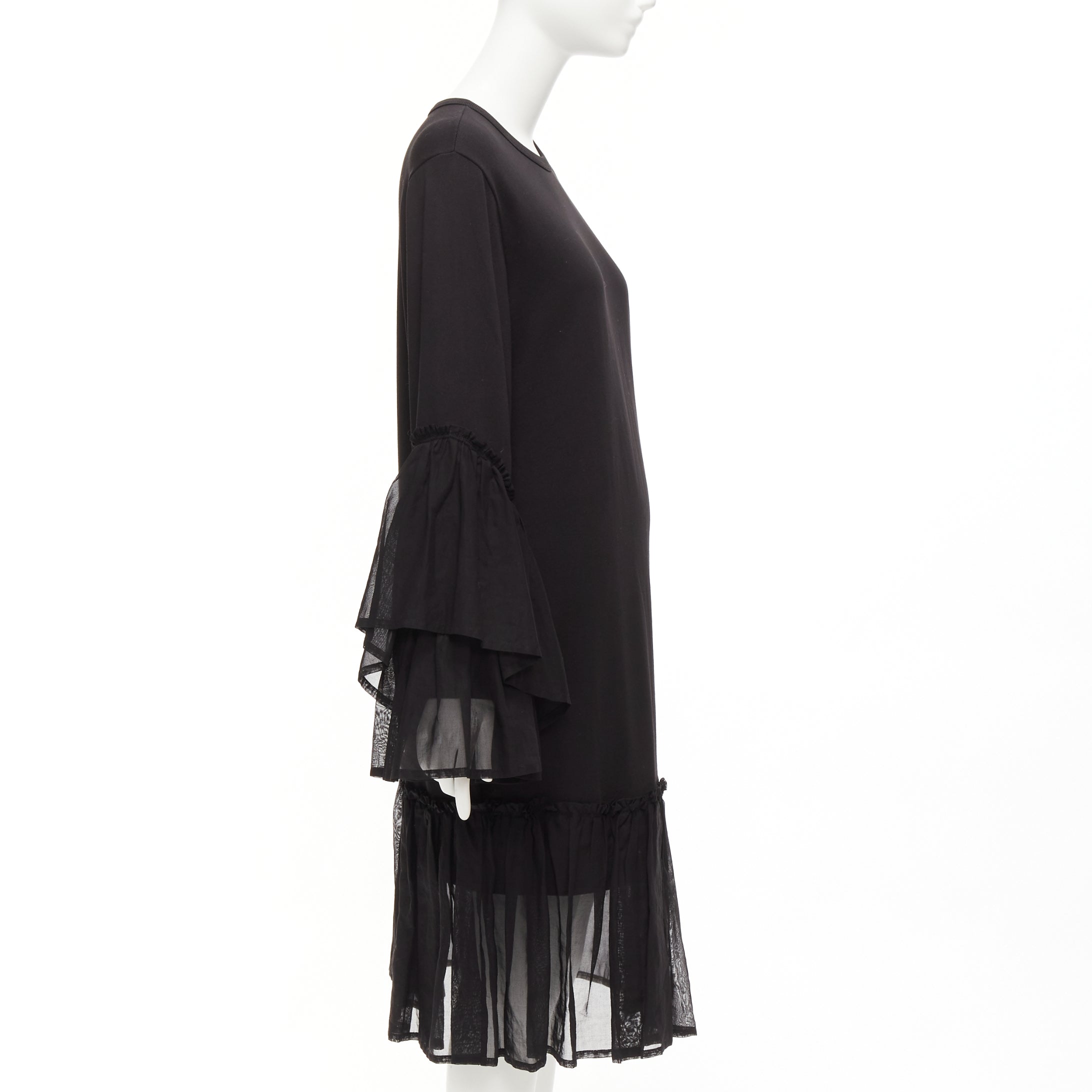 Dries Van Noten Ruffle Sweatshirt Dress - 4