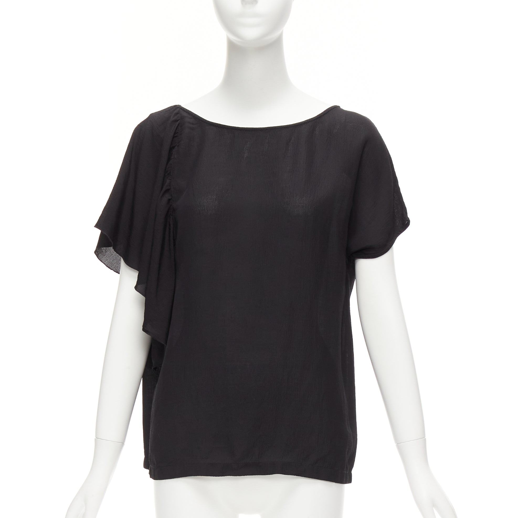 Dries Van Noten Flutter Sleeve Top - Image 6