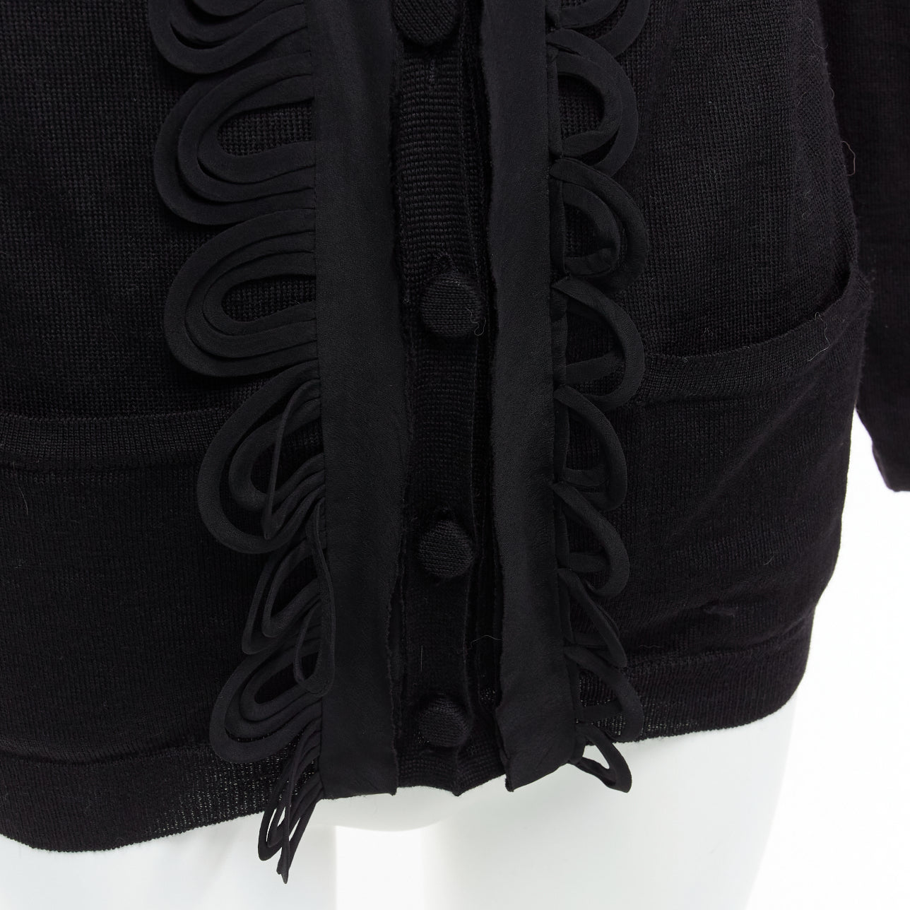 Chloe Military Ruffle Cardigan - Detail 2