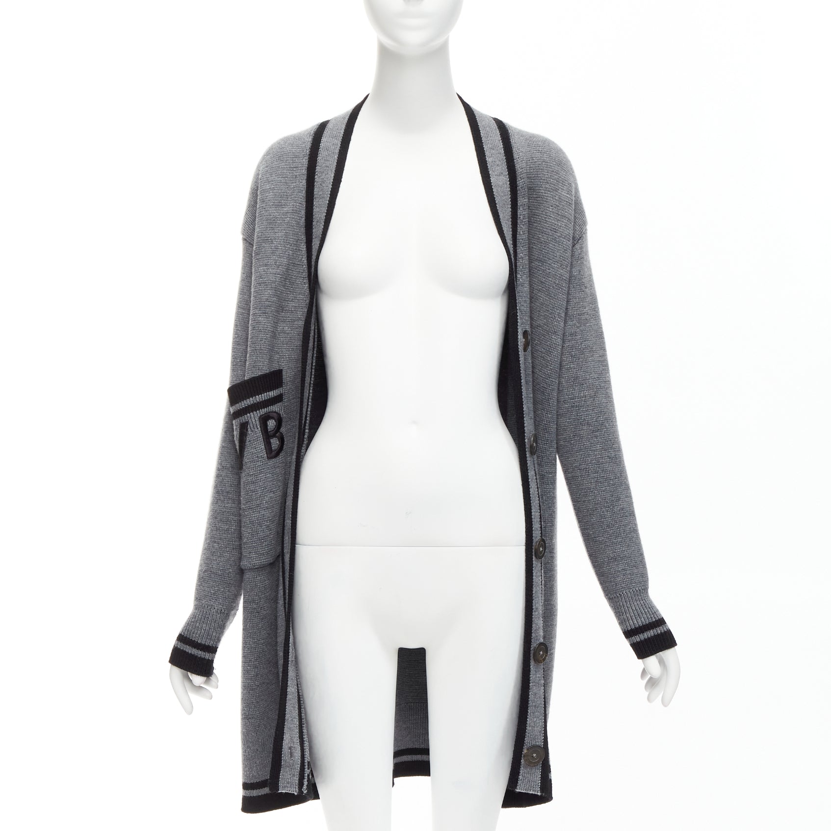Victoria, Victoria Beckham Logo Oversized Cardigan - Image 6