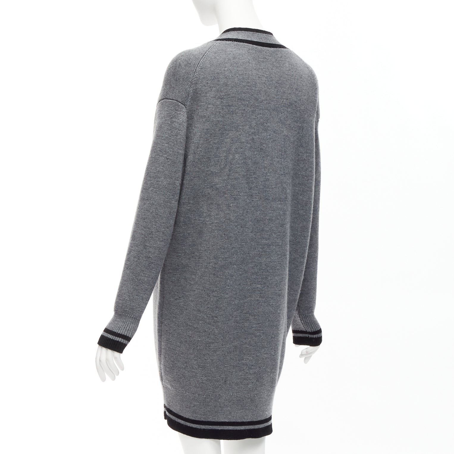 Victoria, Victoria Beckham Logo Oversized Cardigan - Detail 2