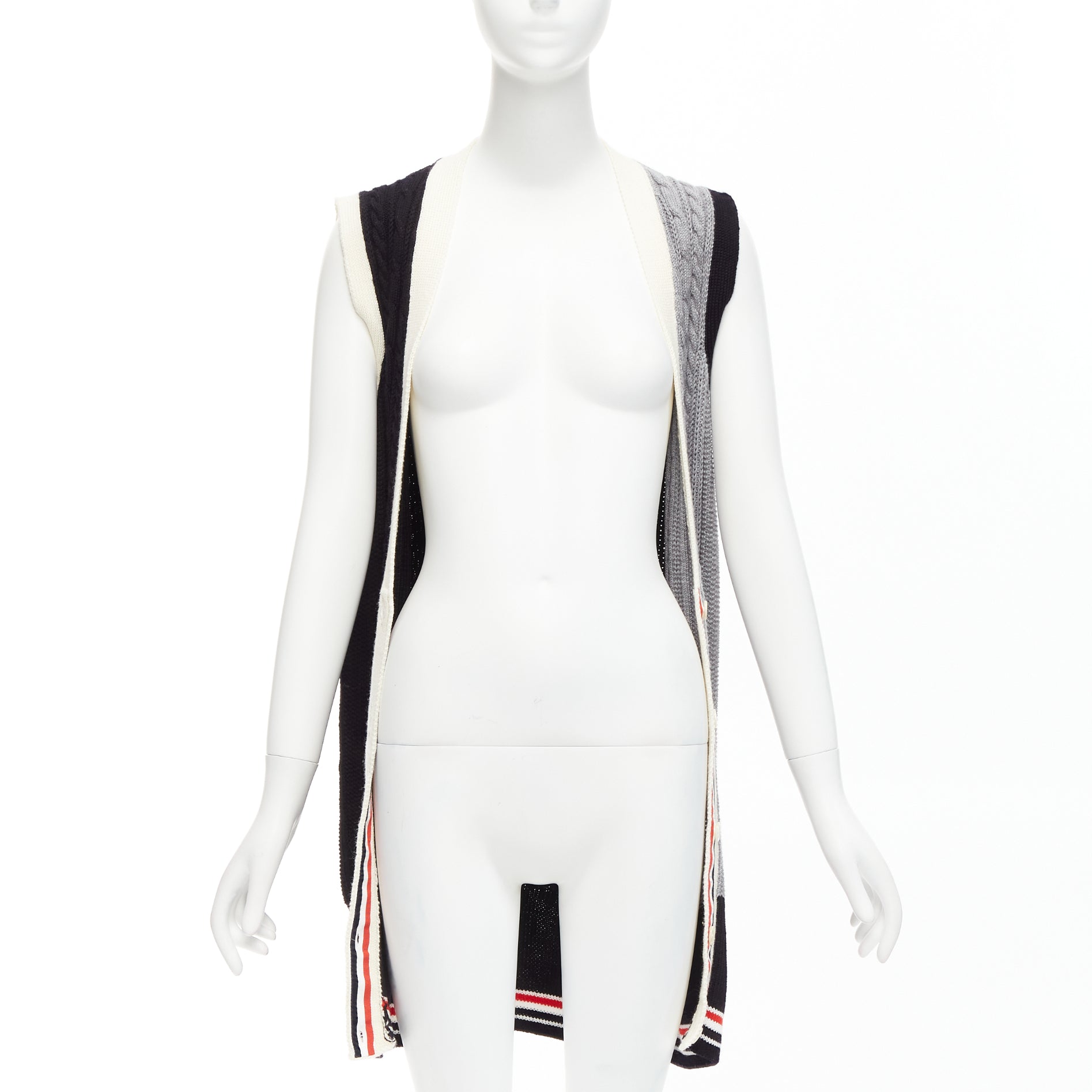 Thom Browne Irish Cable Vest - Image 6