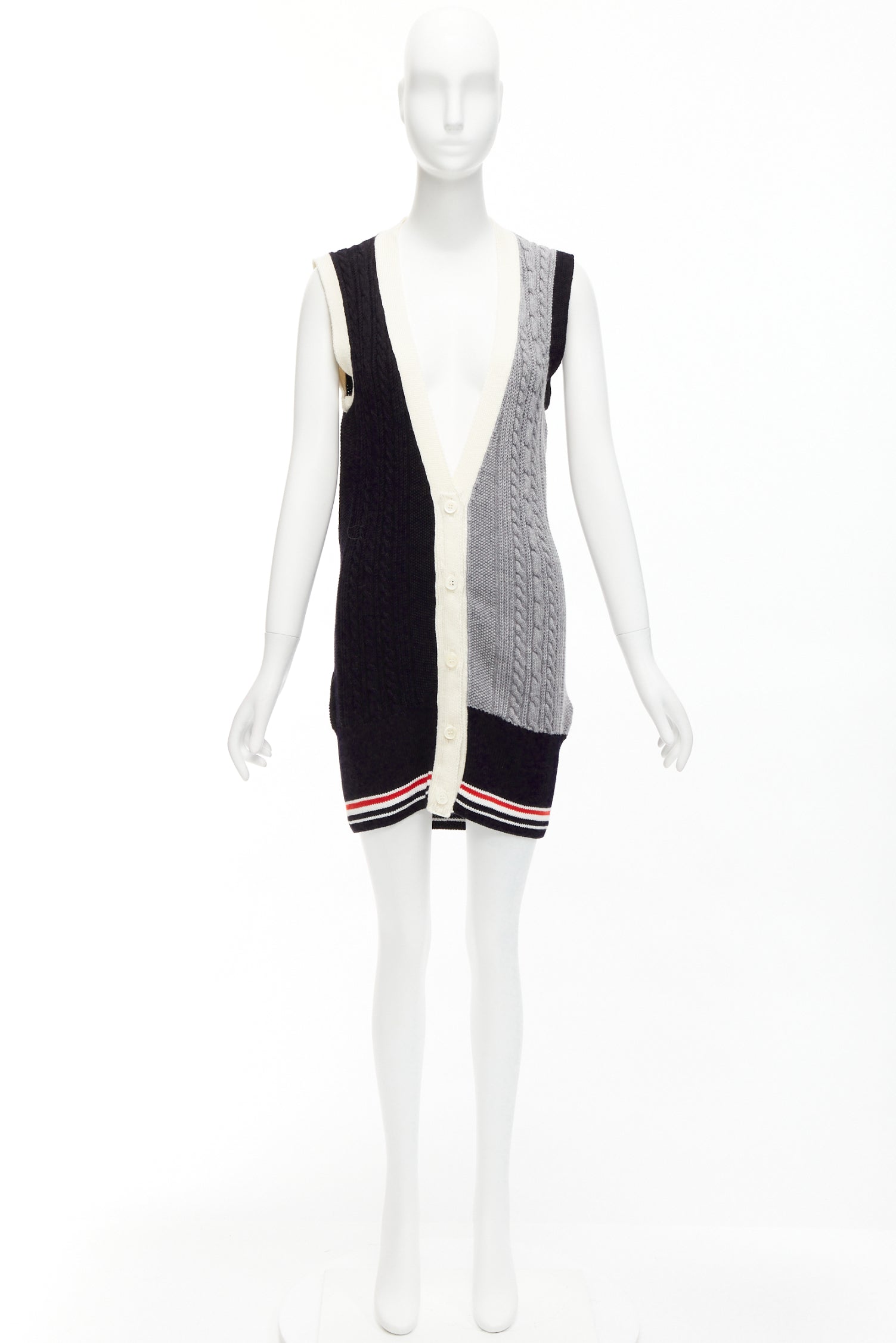 Thom Browne Irish Cable Vest - Image 12