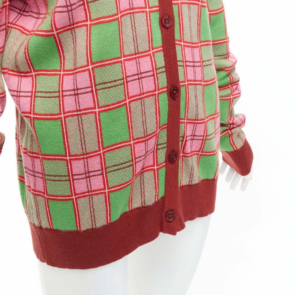 Molly Goddard Checked Intarsia Cardigan - Detail 2