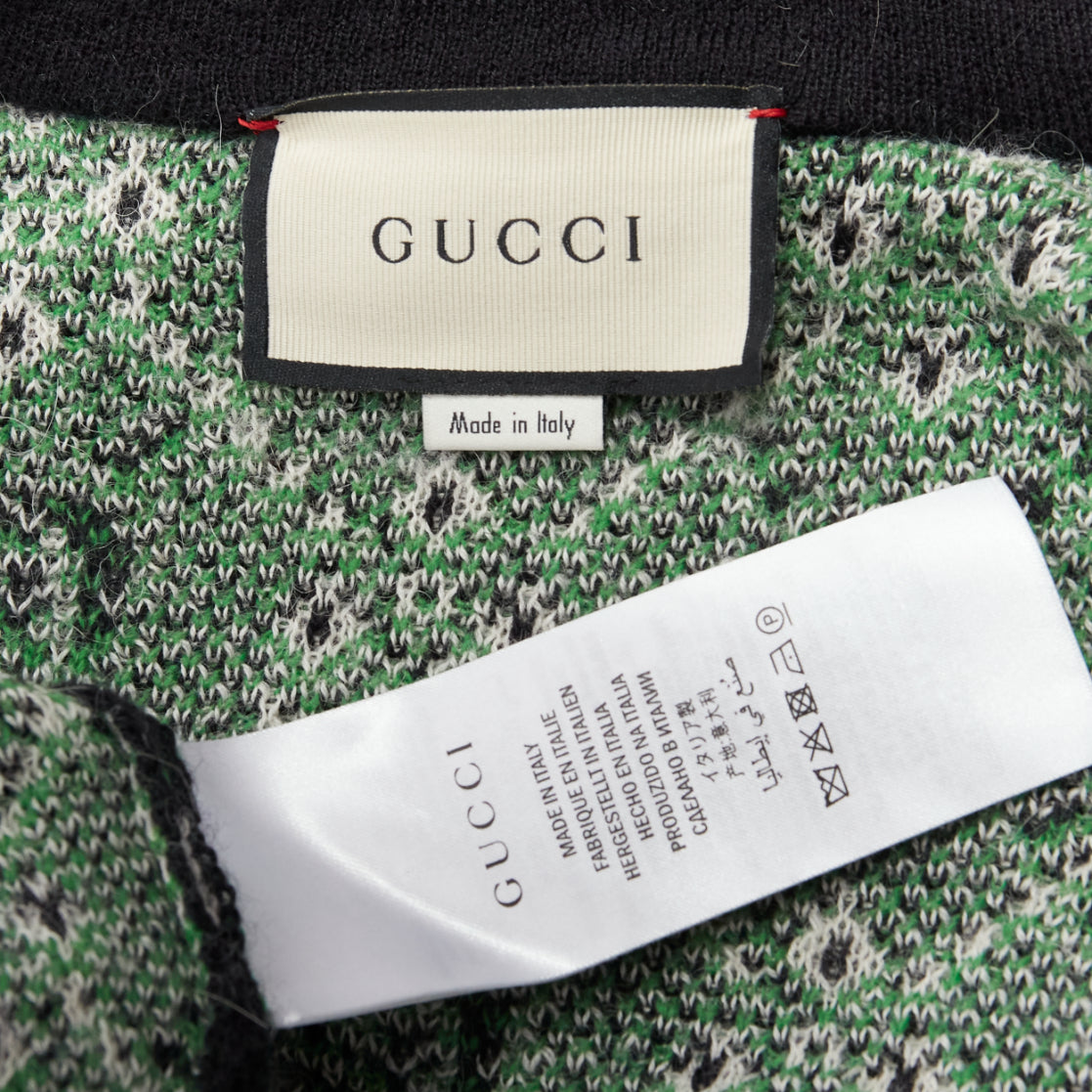 Gucci White GG Knit Coat - Image 11