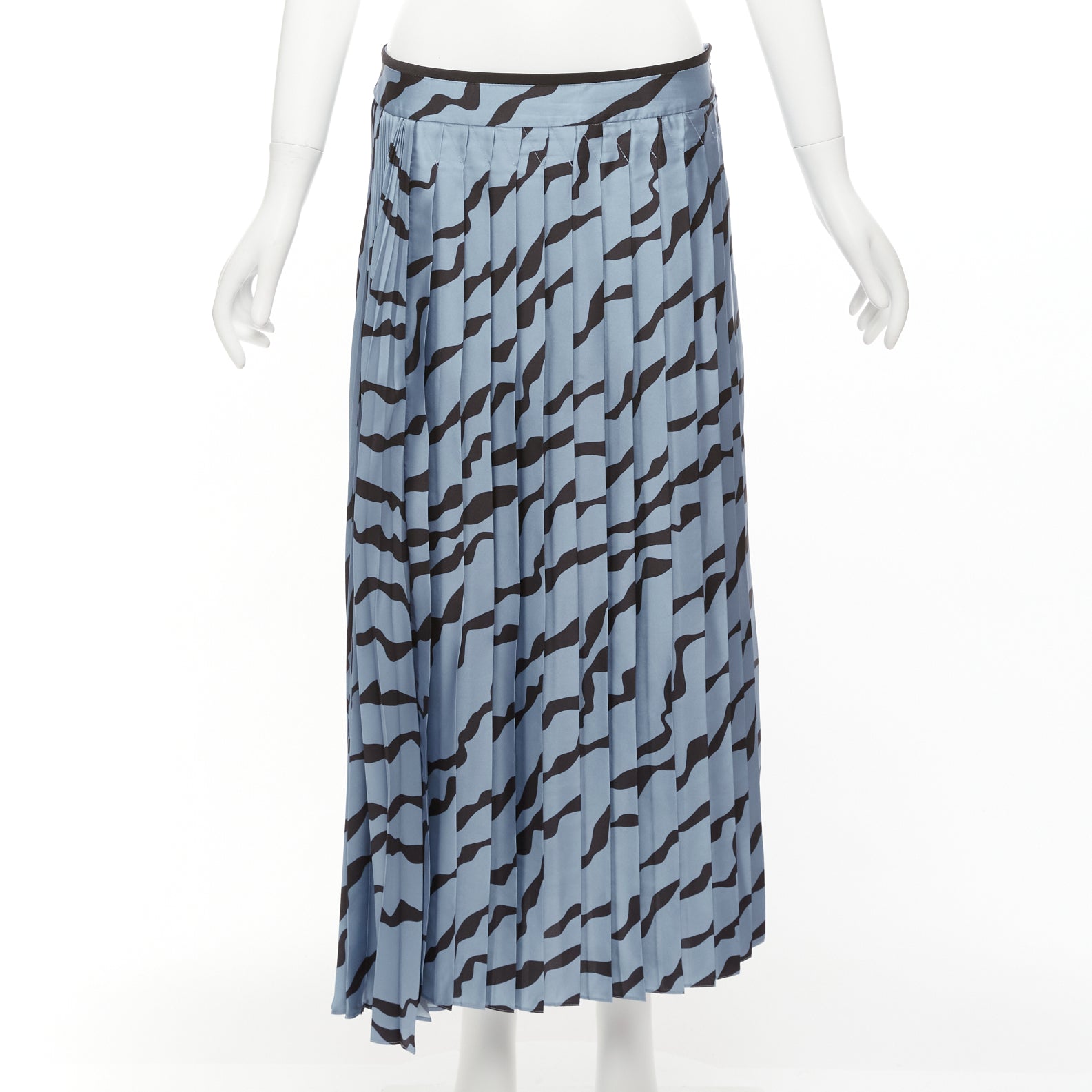 Victoria, Victoria Beckham Diagonal Print Skirt - Image 6