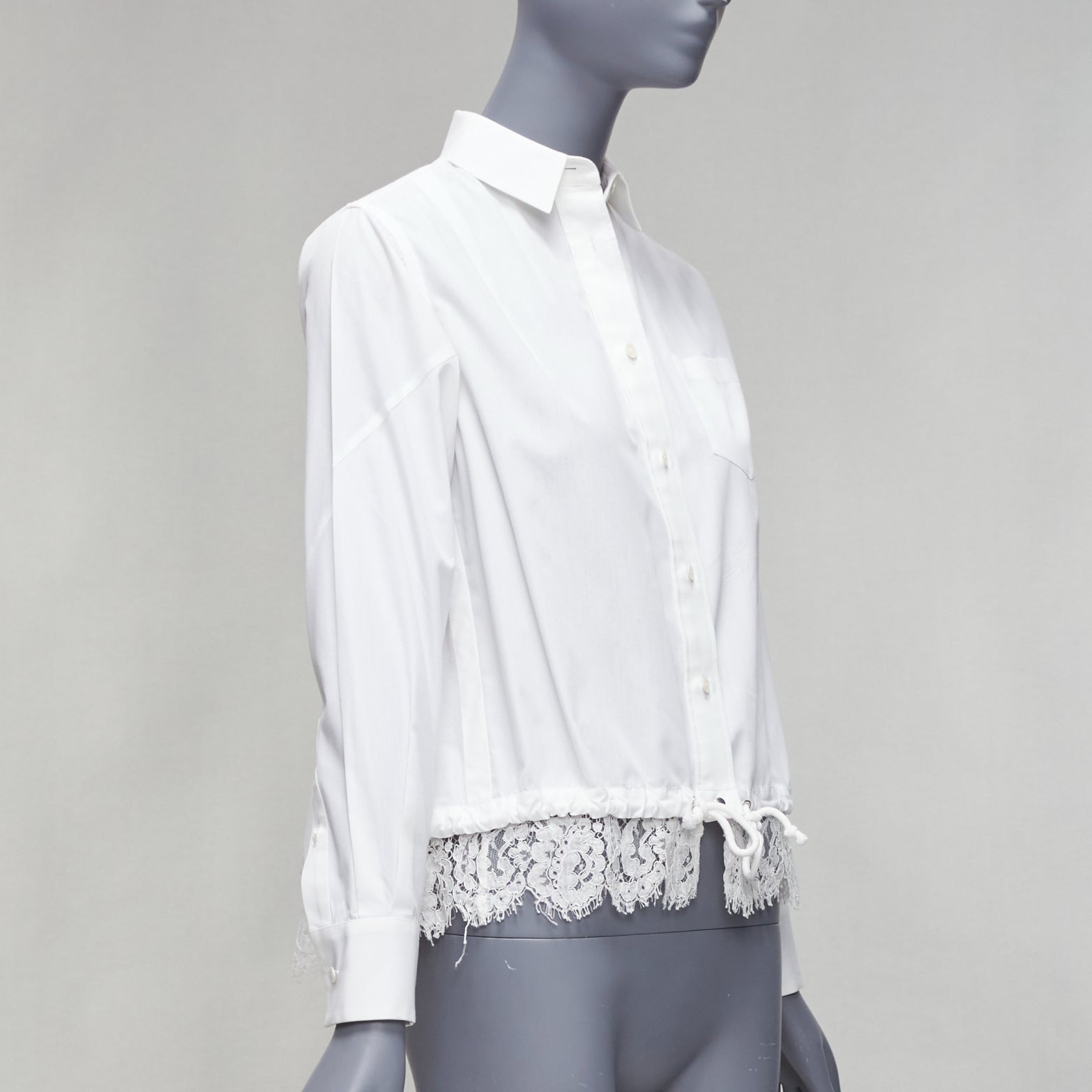 Sacai Lace Hem Shirt - 4