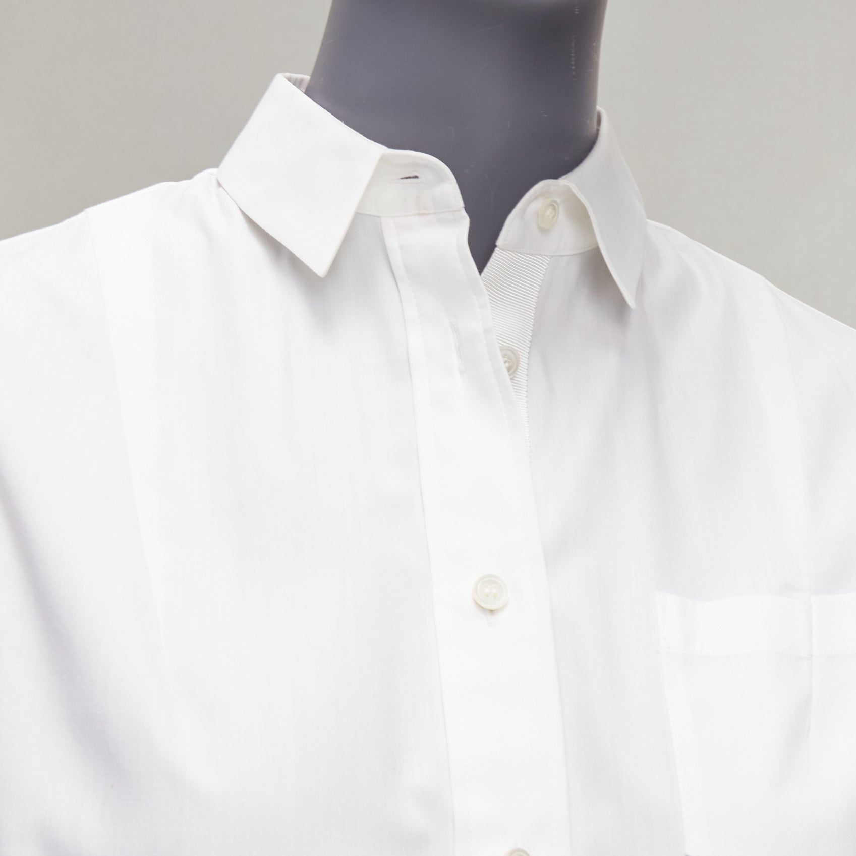 Sacai Lace Hem Shirt - Detail 2