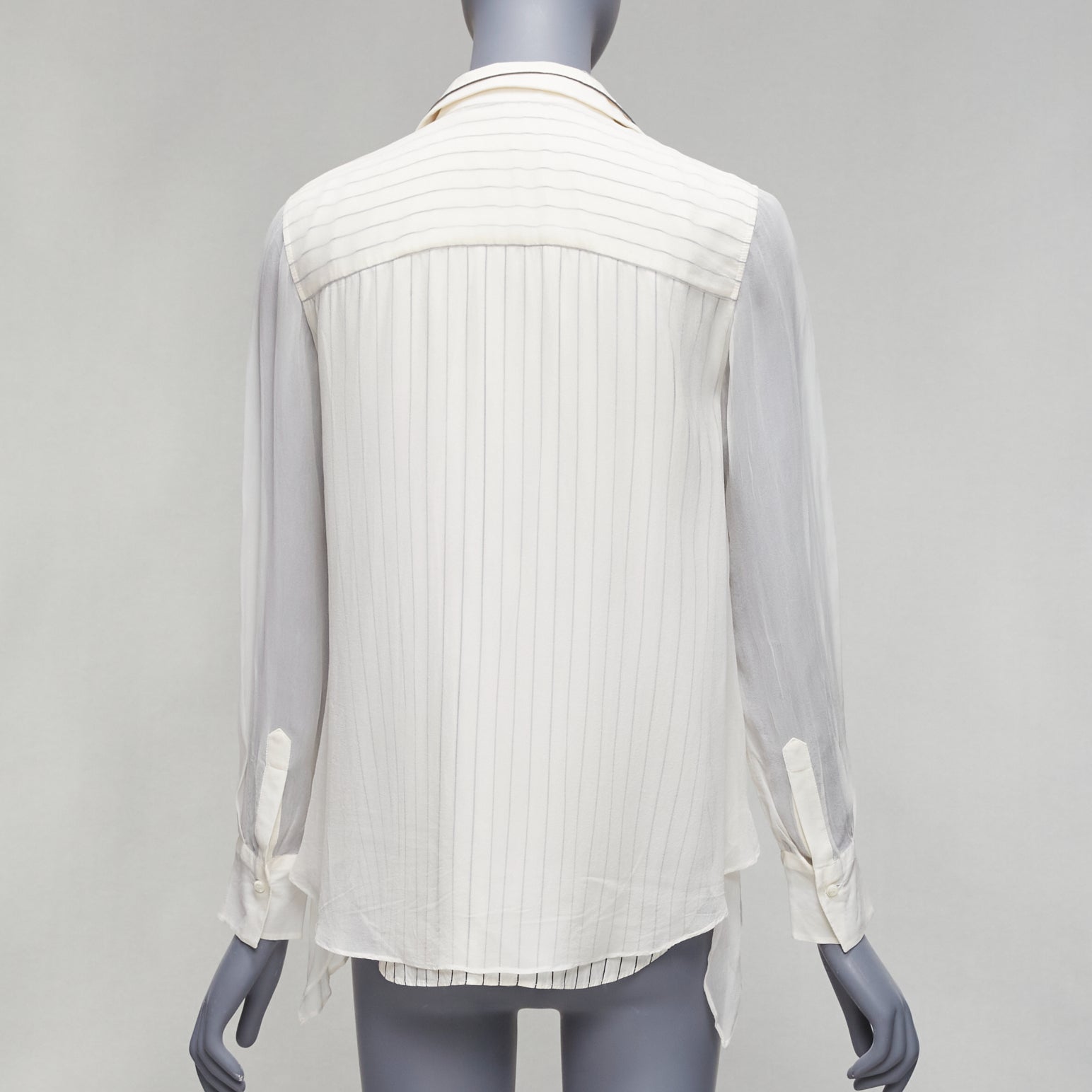 Brunello Cucinelli Layered Sheer Shirt - Side view