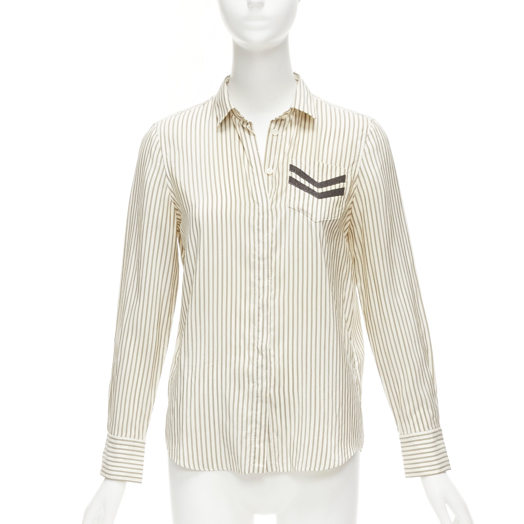 Brunello Cucinelli Beaded Pocket Shirt