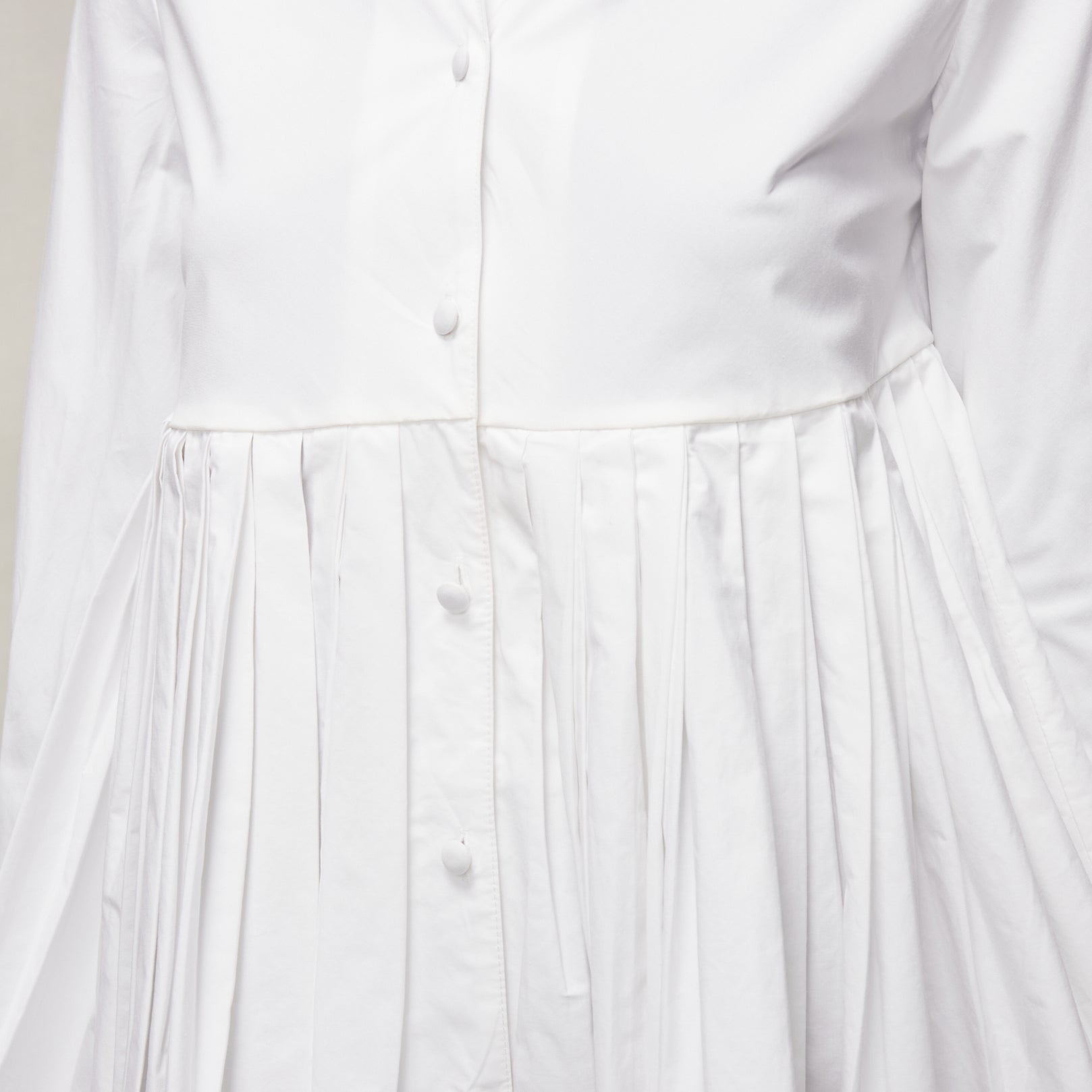 Co Pleated Peplum Shirt - Back view