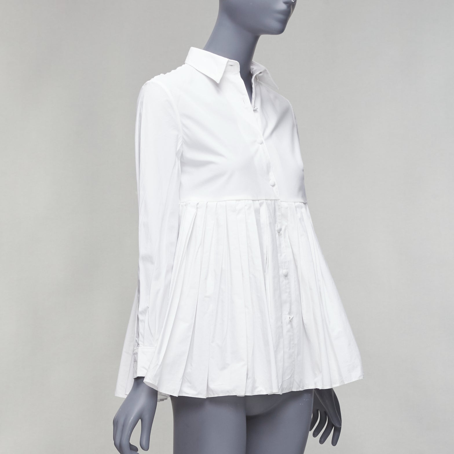 Co Pleated Peplum Shirt - Image 6