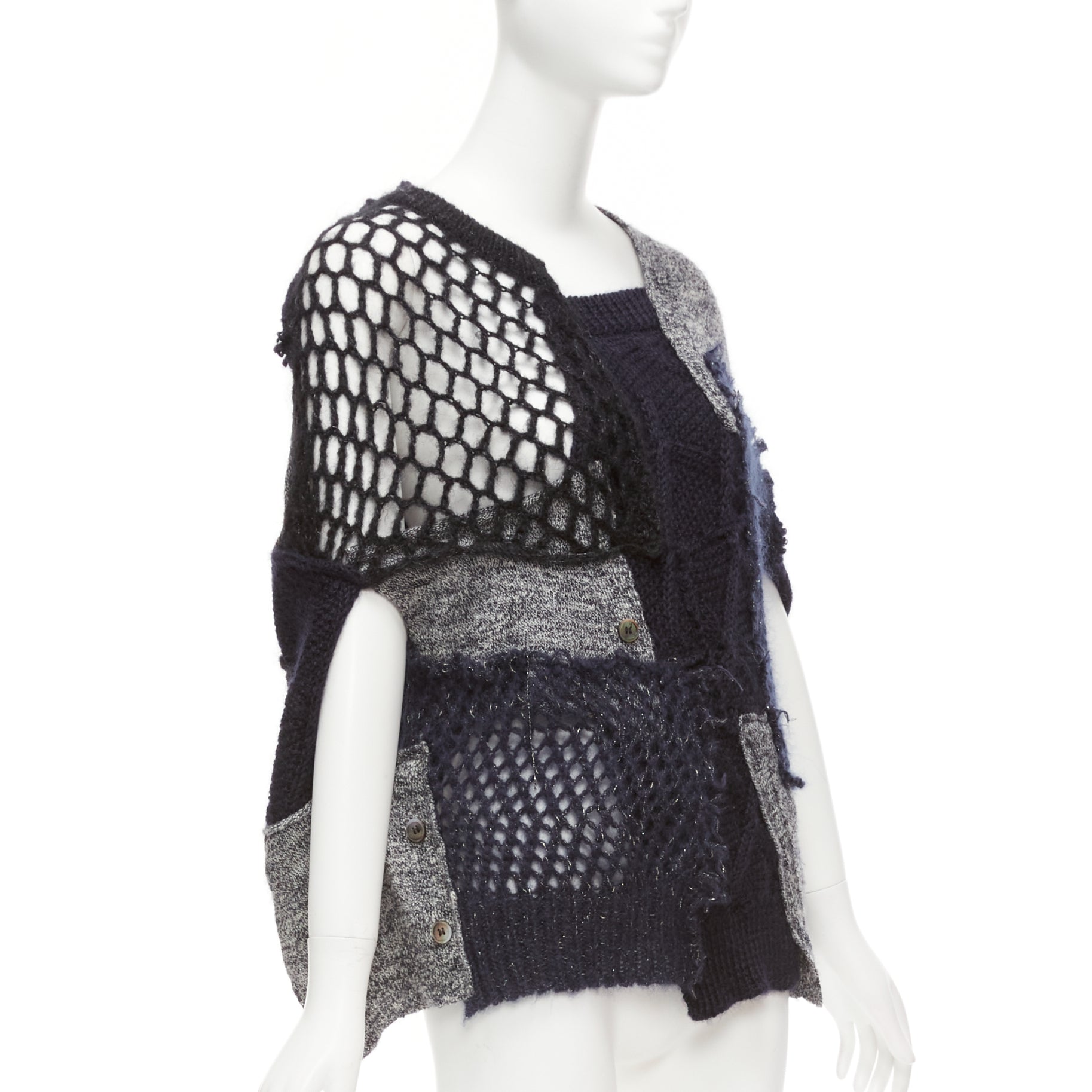 Junya Watanabe Patchwork Knit Cardigan - Image 6